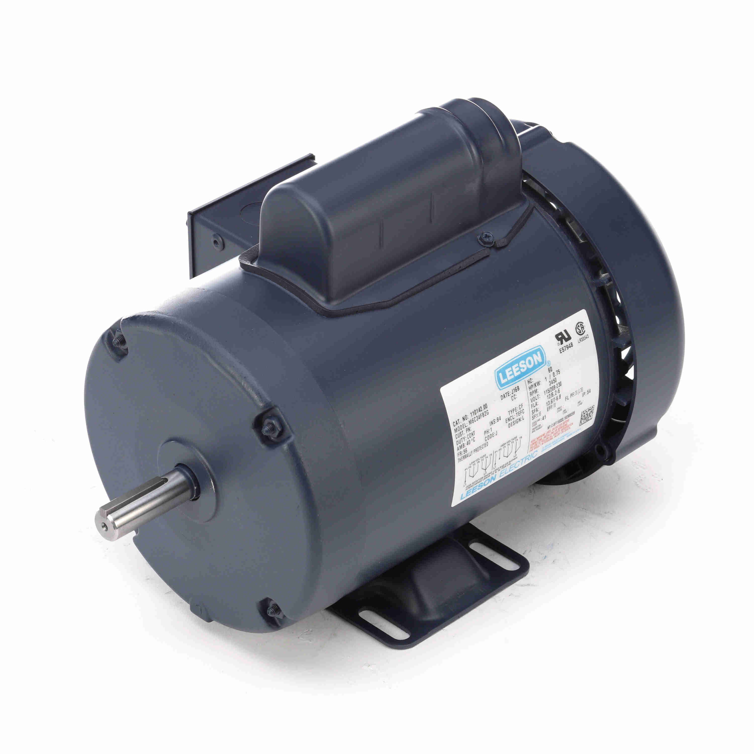 110142.00 Leeson 1HP Electric Motor, 3450RPM