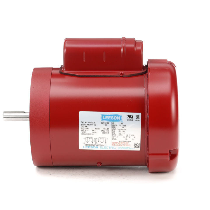 110493.00 Leeson 3/4HP Hi-Torque Farm/Agriculture Duty Electric Motor