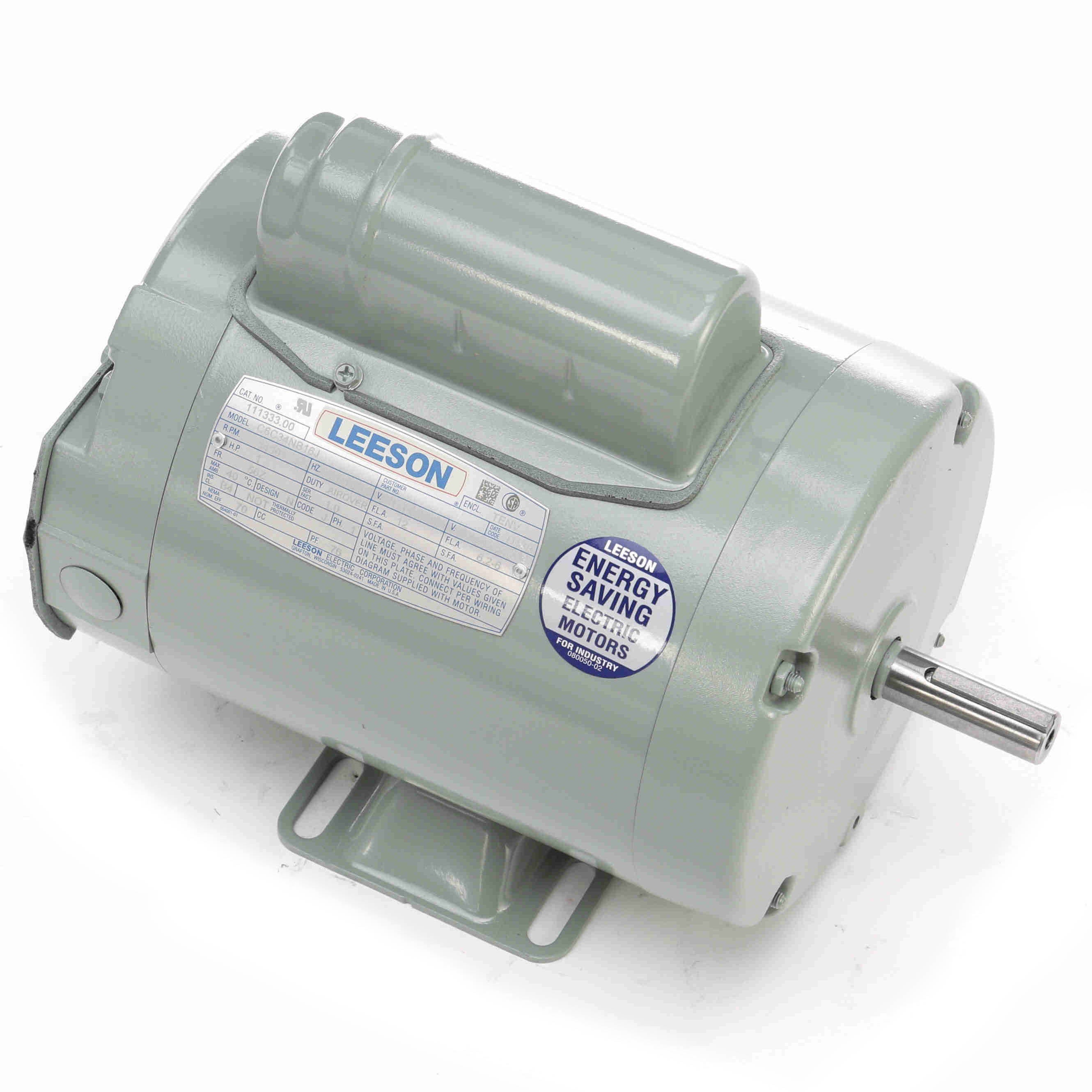 111333.00 Leeson 1HP Agriculture Duty Aeration Fan Motor - 0