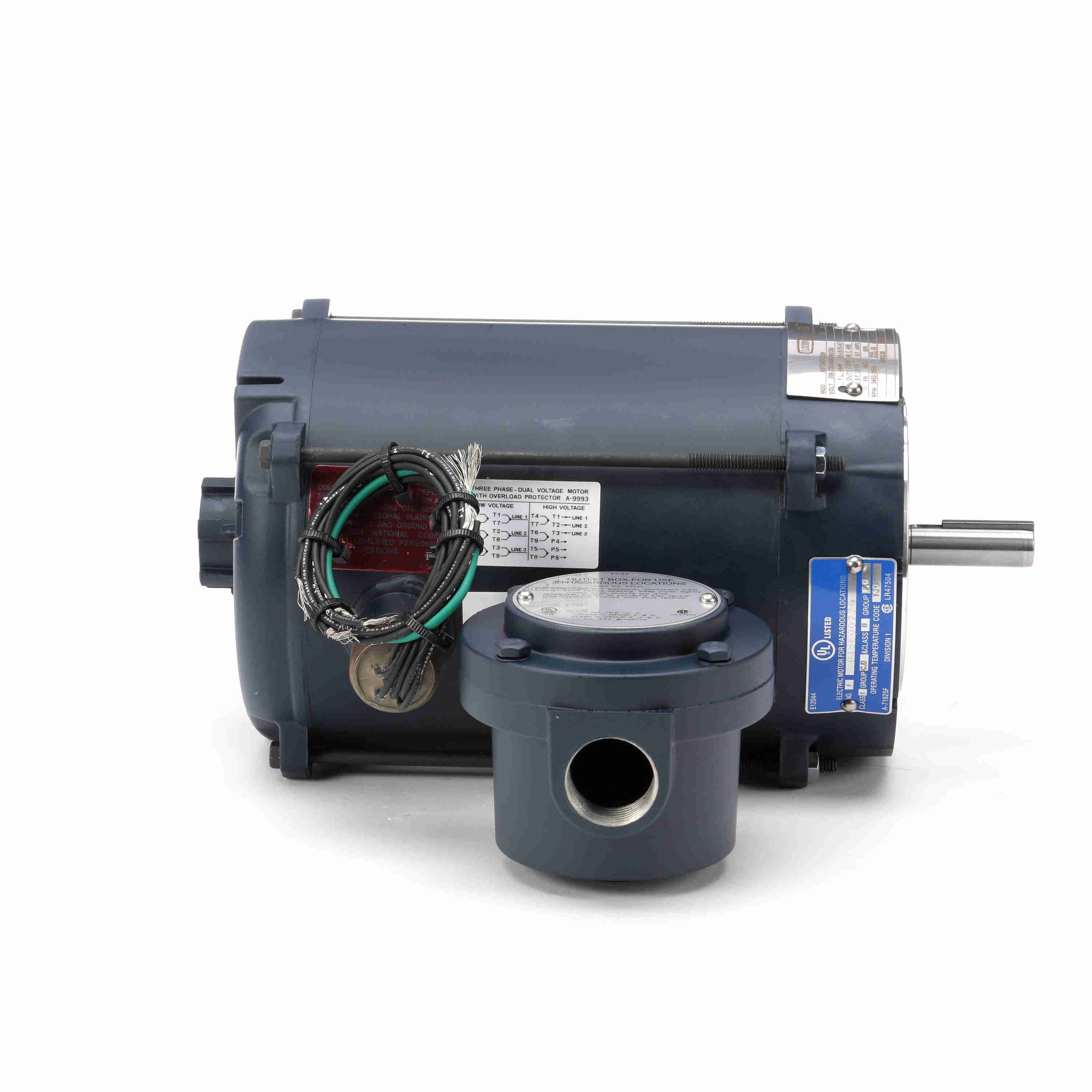 111933.00 Leeson 1/2HP Explosion Proof Electric Motor, 3600RPM