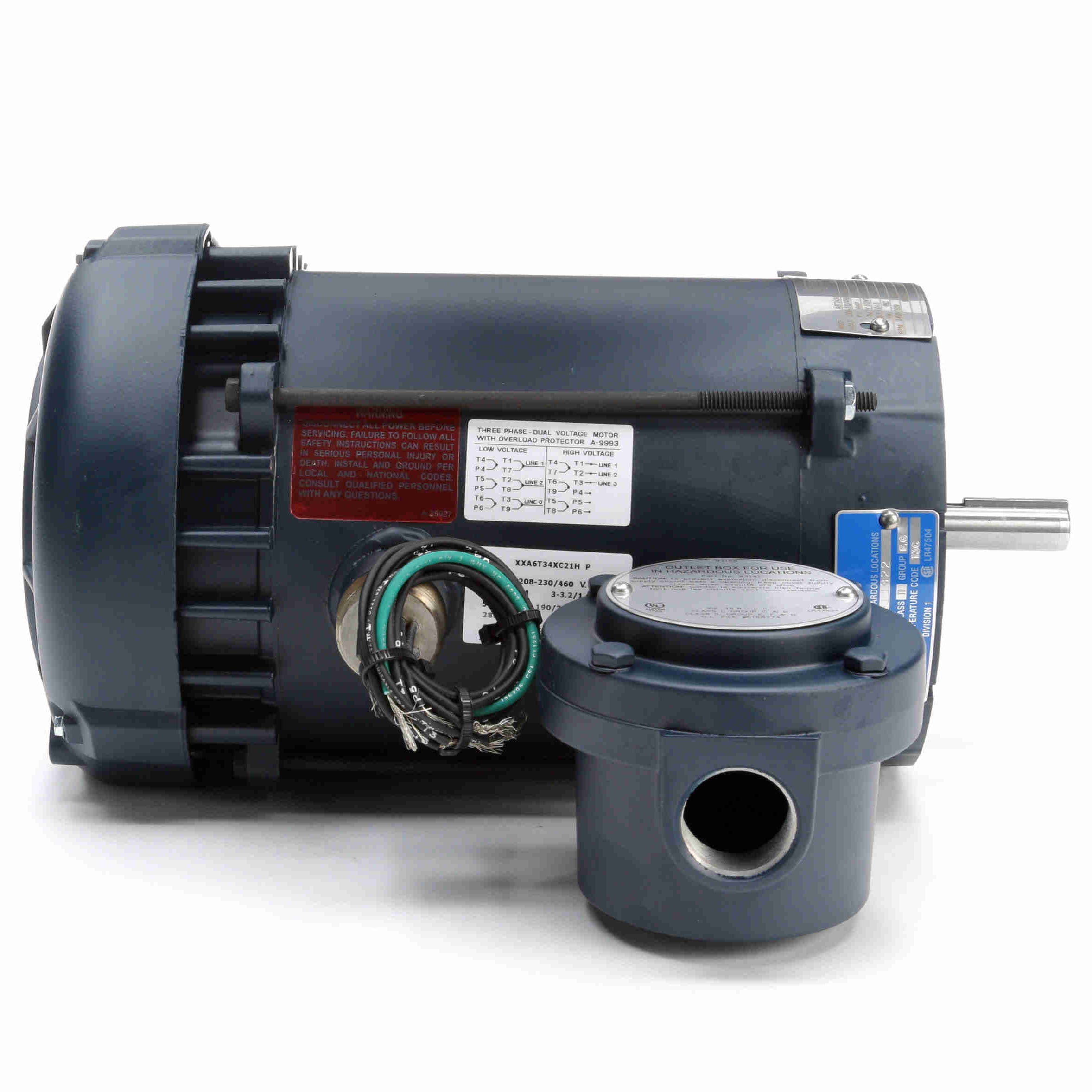 111936.00 Leeson 3/4HP Explosion Proof Electric Motor, 3600RPM - 0