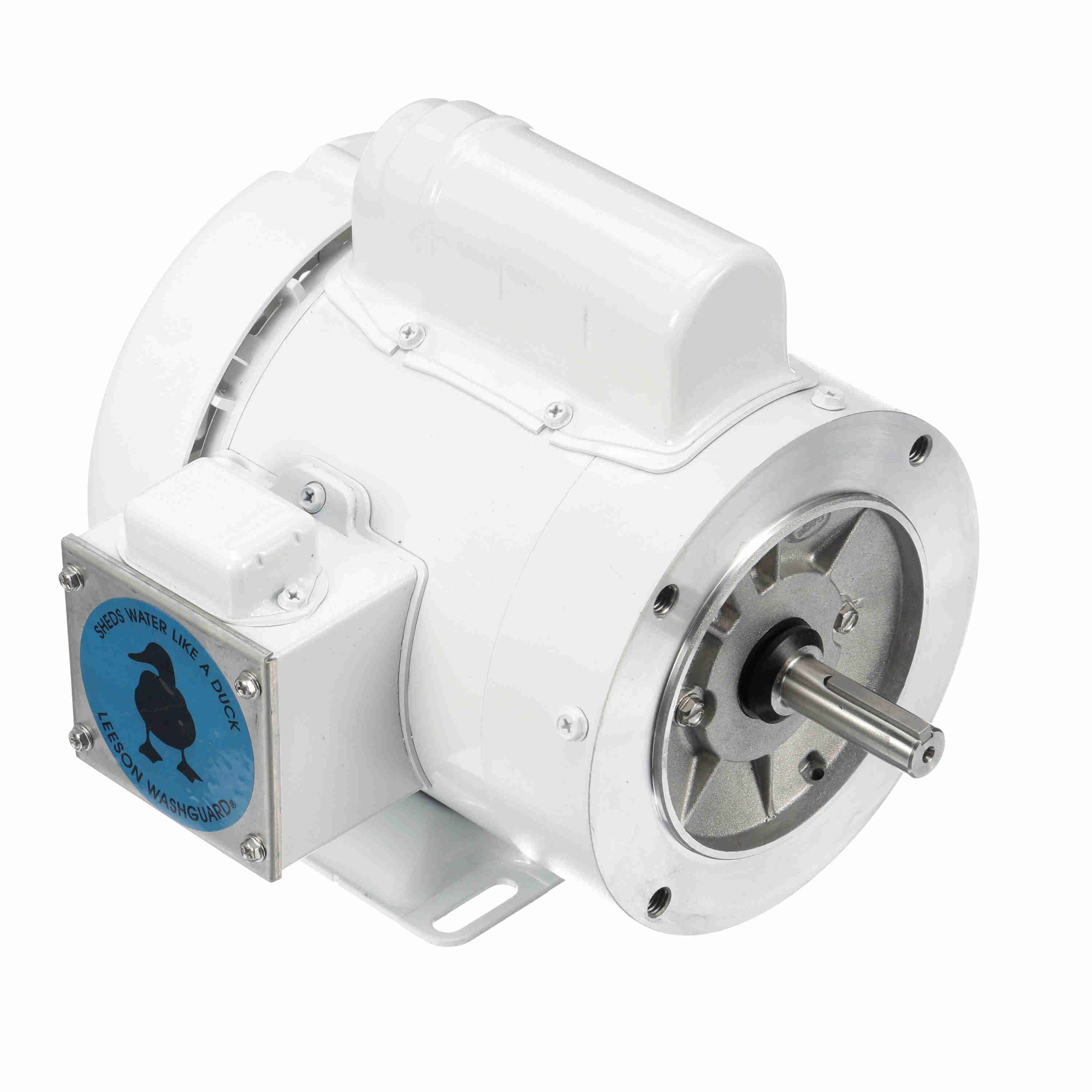 Leeson Washguard Electric Motor, 1/3HP, 1800RPM