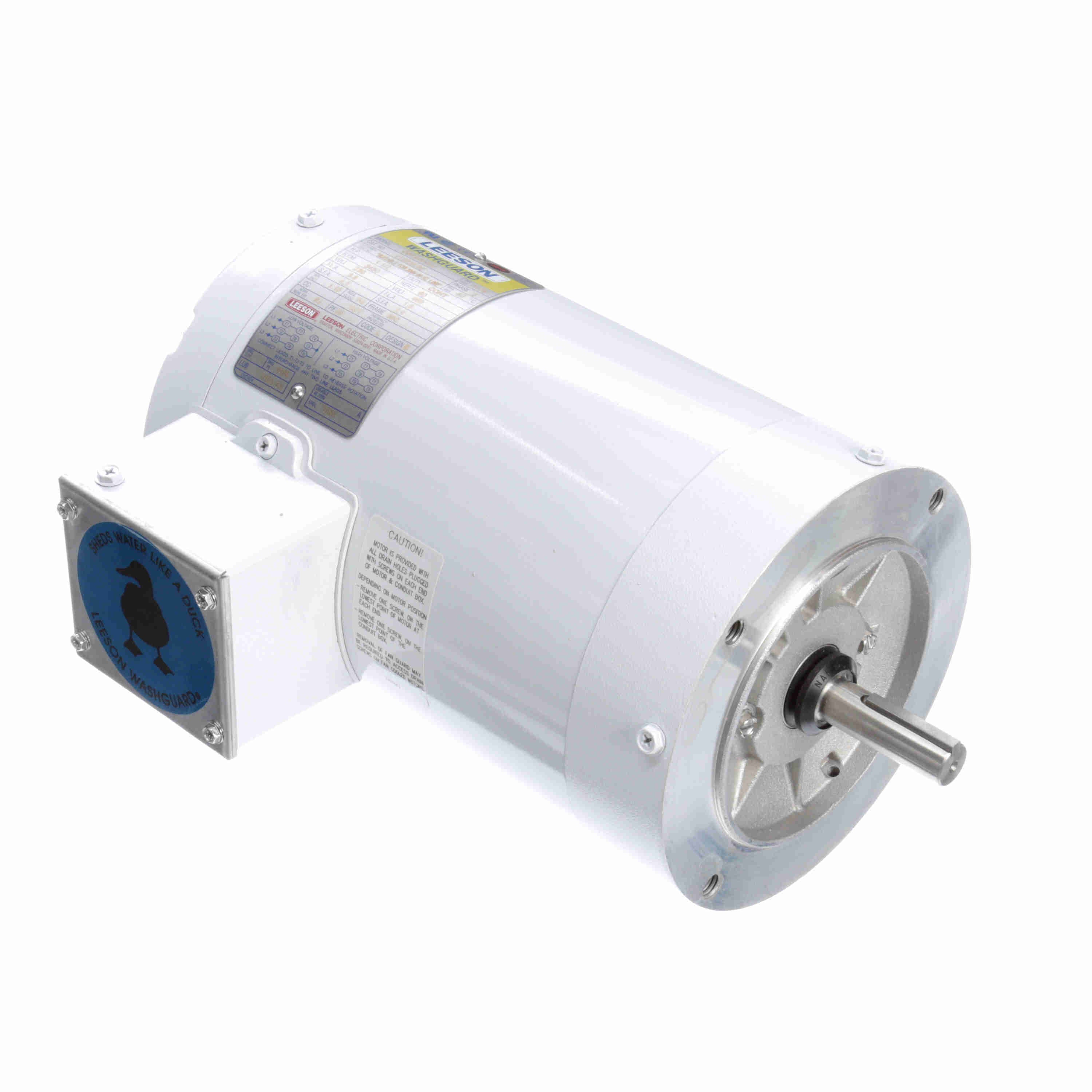 Leeson Washguard Electric Motor, 1.5 HP, 3600 RPM
