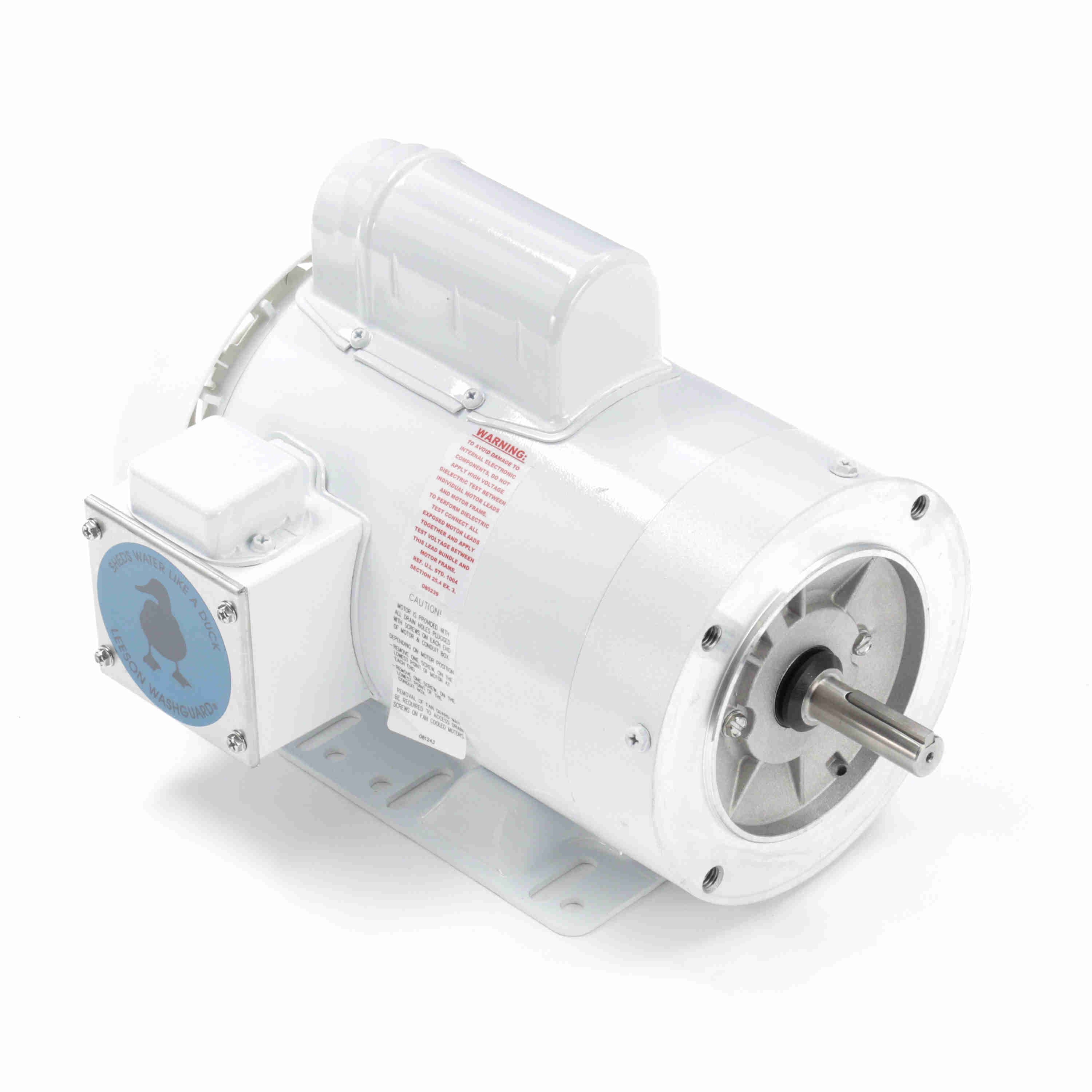 113300.00 Leeson 1.5HP Washguard Electric Motor, 1800RPM - 0