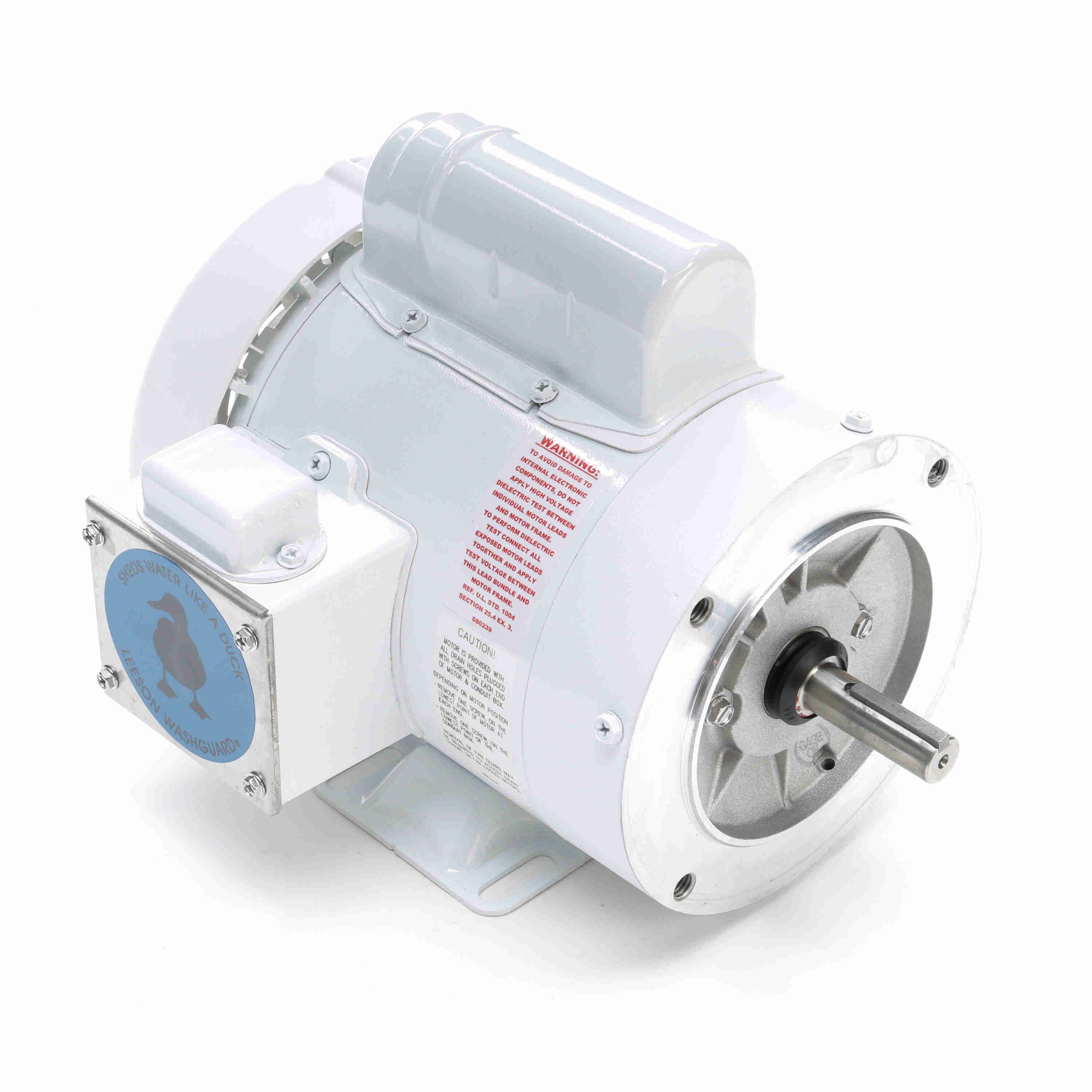 Leeson Washguard Electric Motor, 3/4HP, 1800RPM - 0