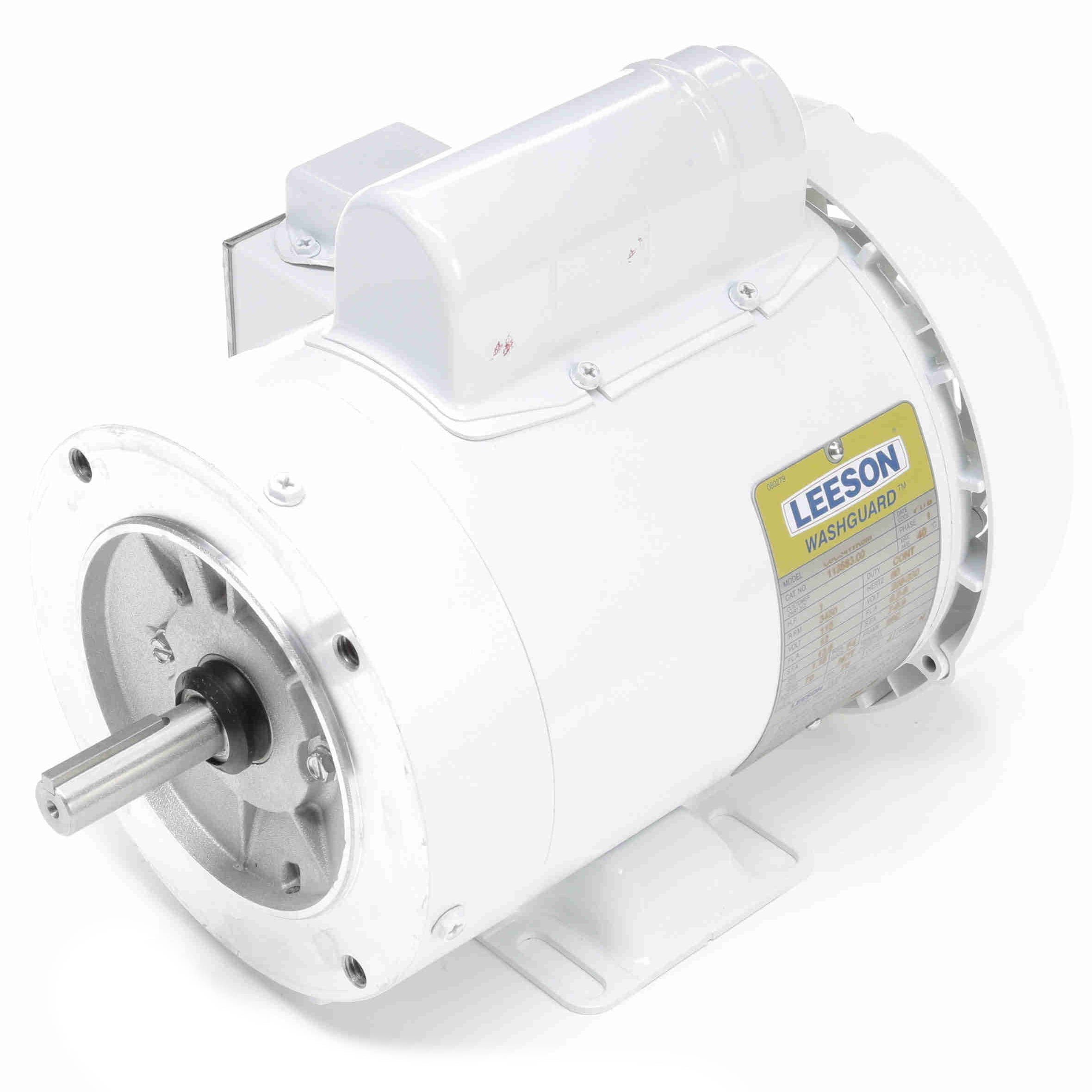 113583.00 Leeson 1HP Washguard Electric Motor, 3450RPM