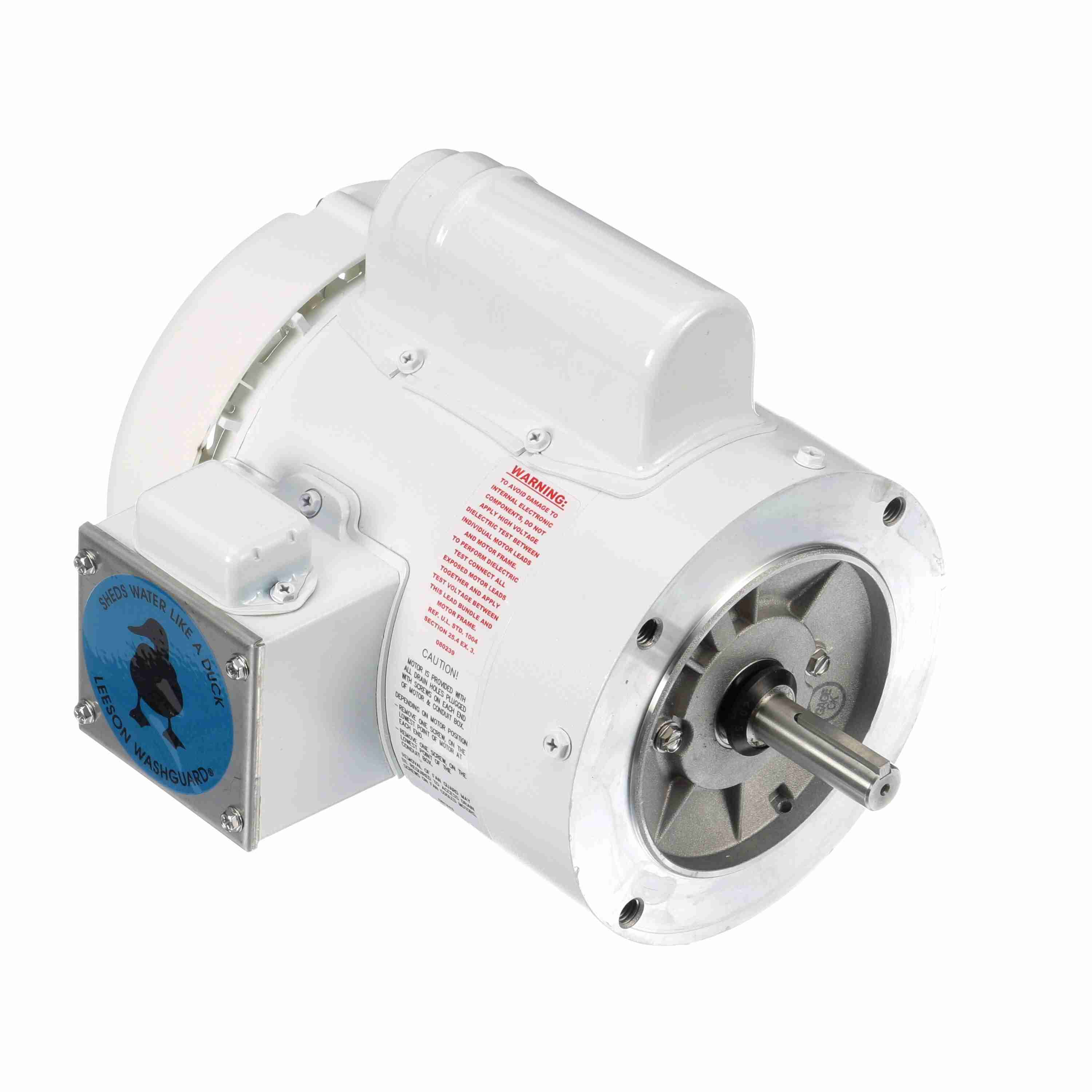 Leeson Washguard Electric Motor, 1/2HP, 1800RPM - 0