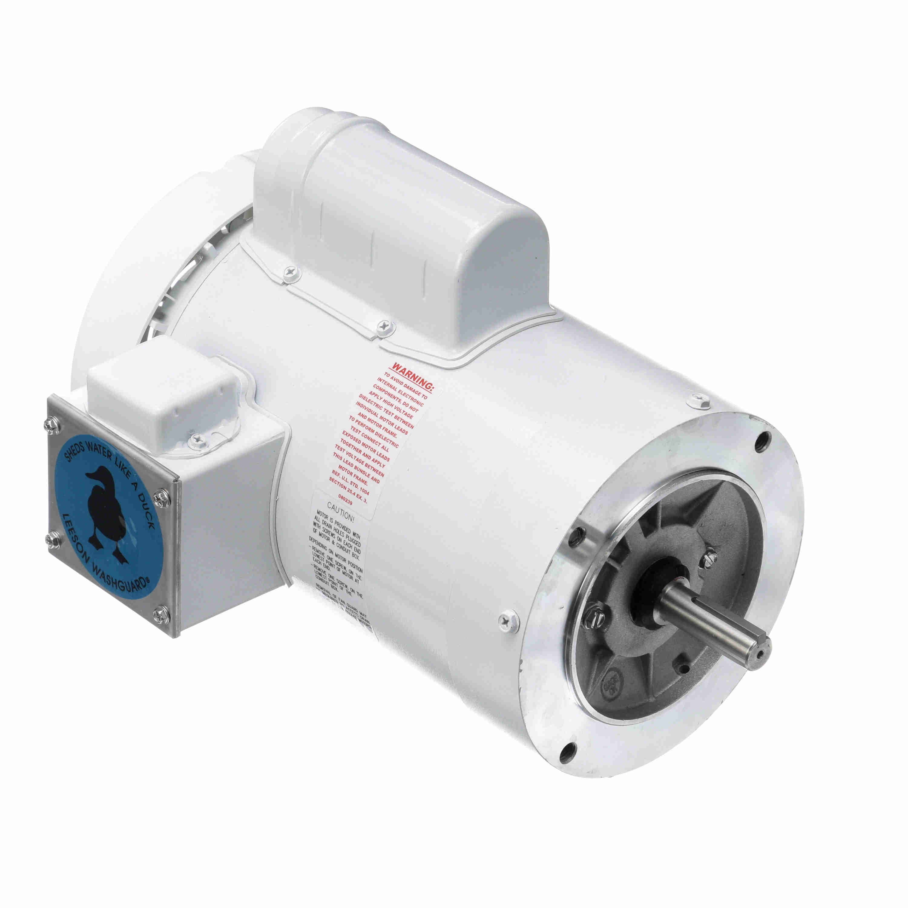 Leeson Washguard Electric Motor, 1.5HP, 1800RPM - 0