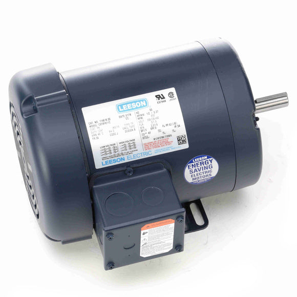 114618.00 Leeson 1/2HP General Purpose Electric Motor, 850RPM