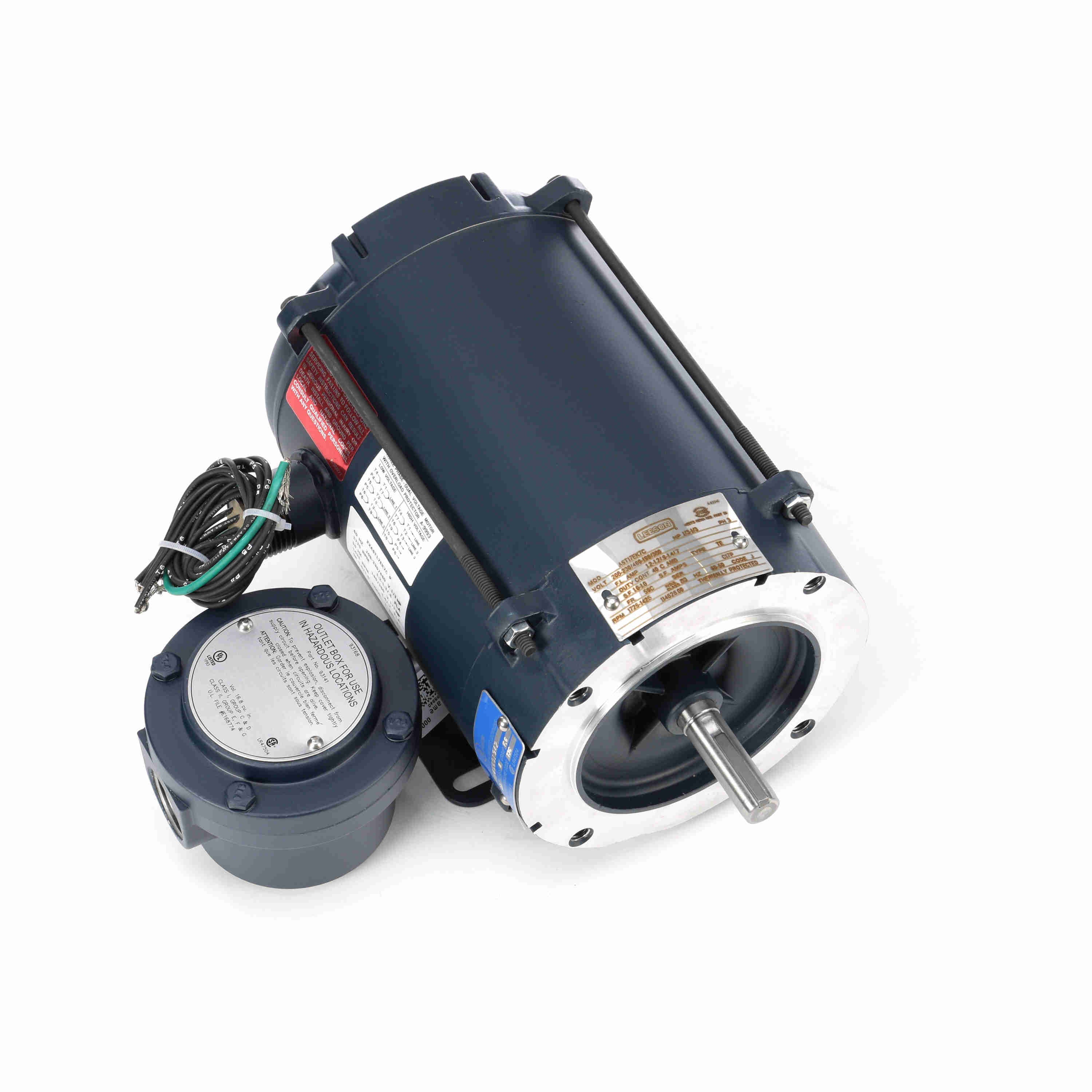 114626.00 Leeson 1/3HP Explosion Proof Electric Motor, 1800RPM