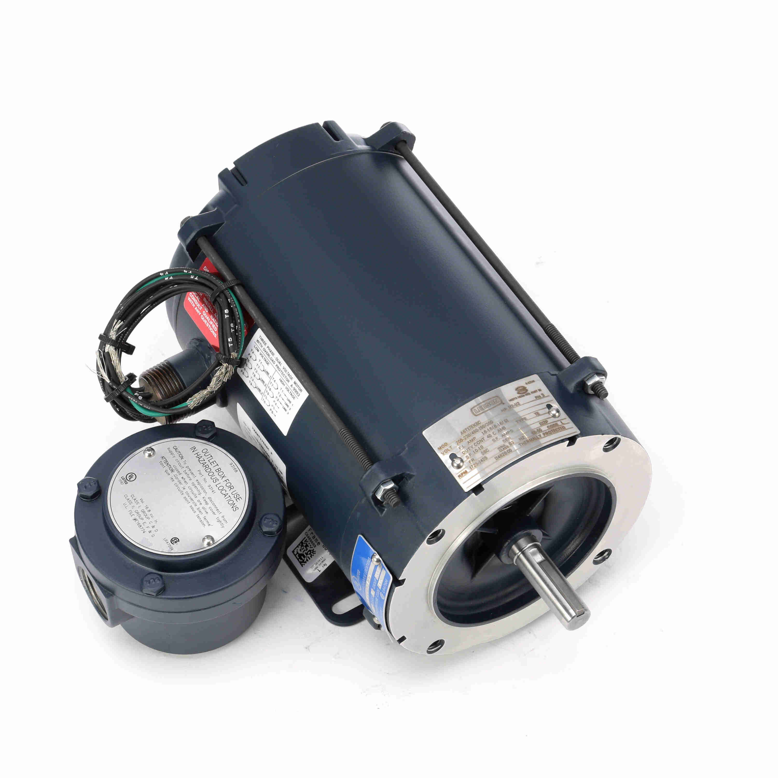 114628.00 Leeson 1/2HP Explosion Proof Electric Motor, 1800RPM