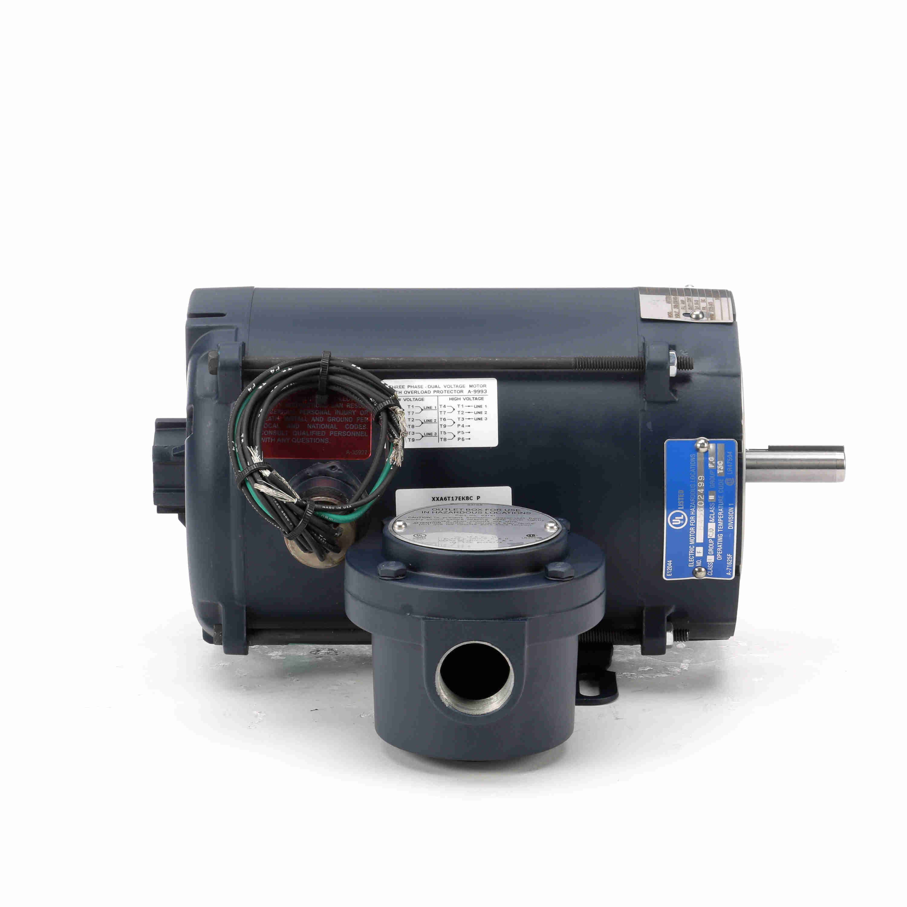 114628.00 Leeson 1/2HP Explosion Proof Electric Motor, 1800RPM - 0