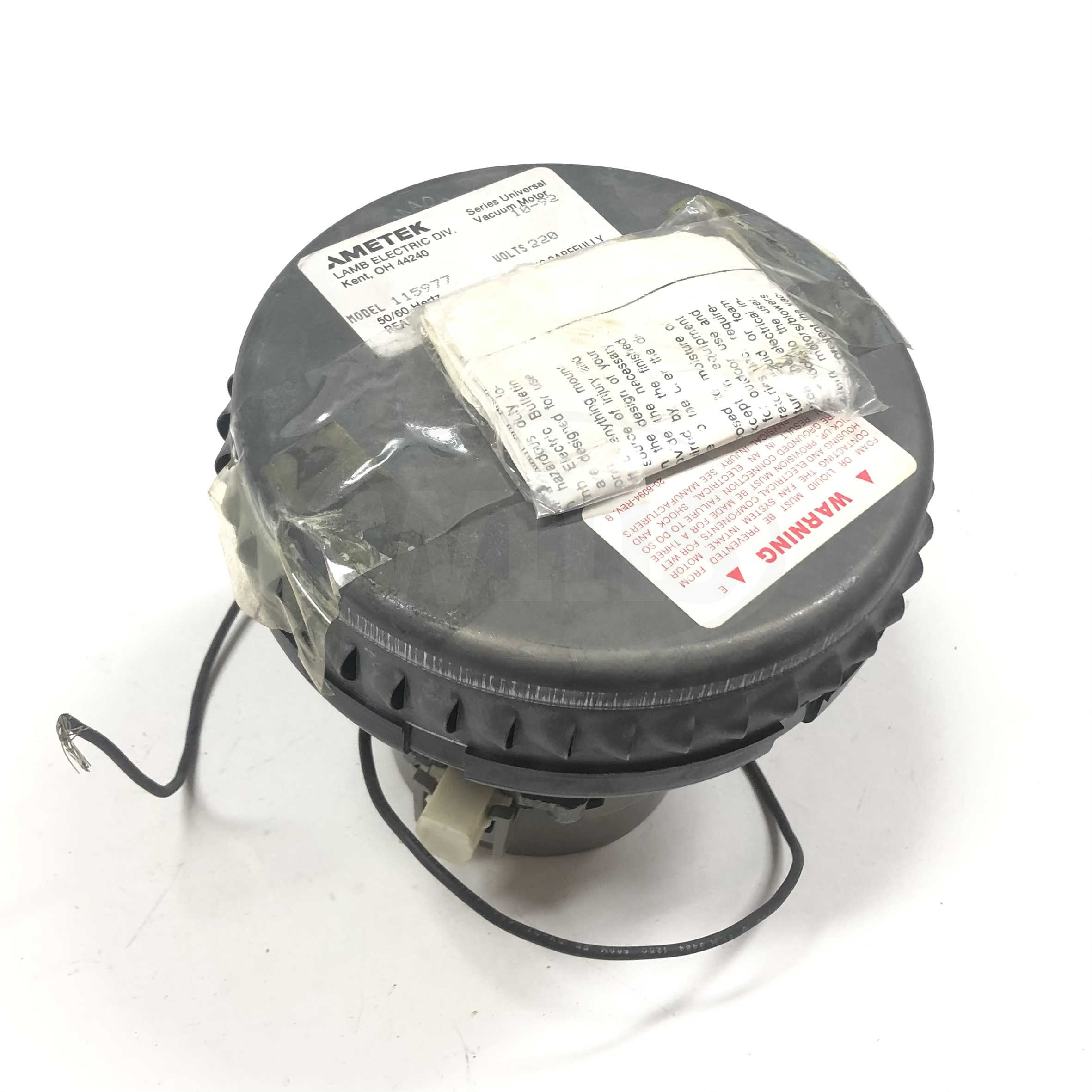 115977 Ametek Series Universal Vacuum Motor 10-92, 220V, Hertz 50/60 - 0