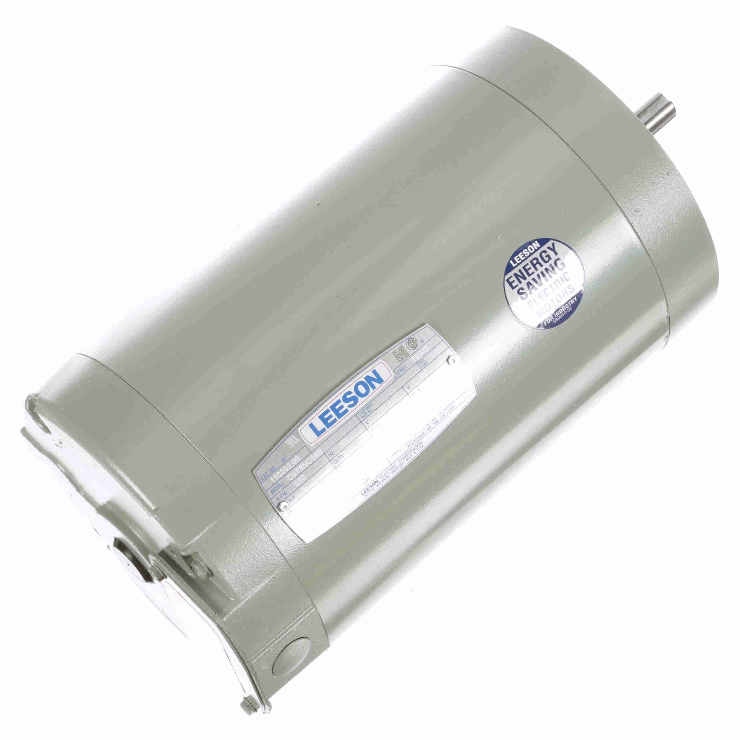 116202.00 Leeson 1HP Fan & Blower HVAC/R Electric Motor, 900RPM - 0