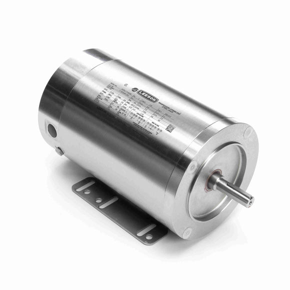 116345.00 Leeson 1/2HP  Washguard All-Stainless Electric Motor, 1725RPM