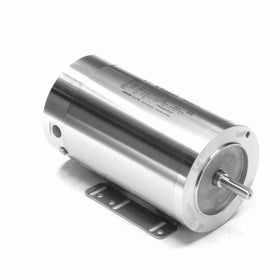 116348.00 Leeson 1HP Washguard All-Stainless Electric Motor, 1725RPM