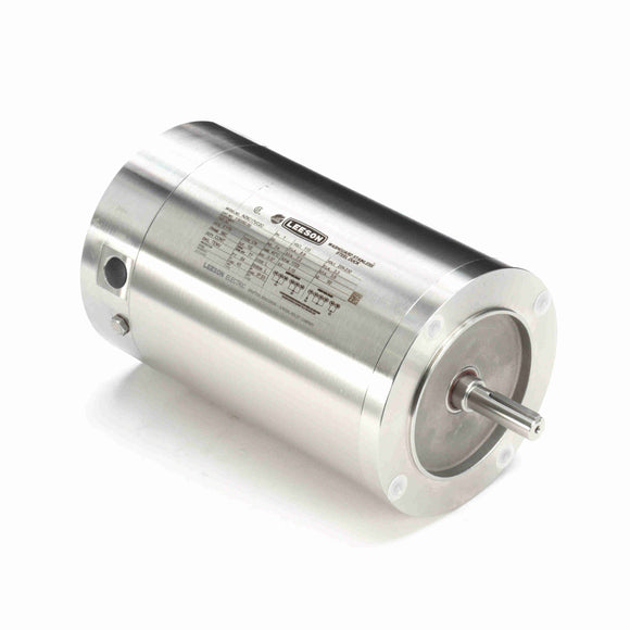 116350.00 Leeson 1/2HP Washguard All-Stainless Electric Motor, 1725RM