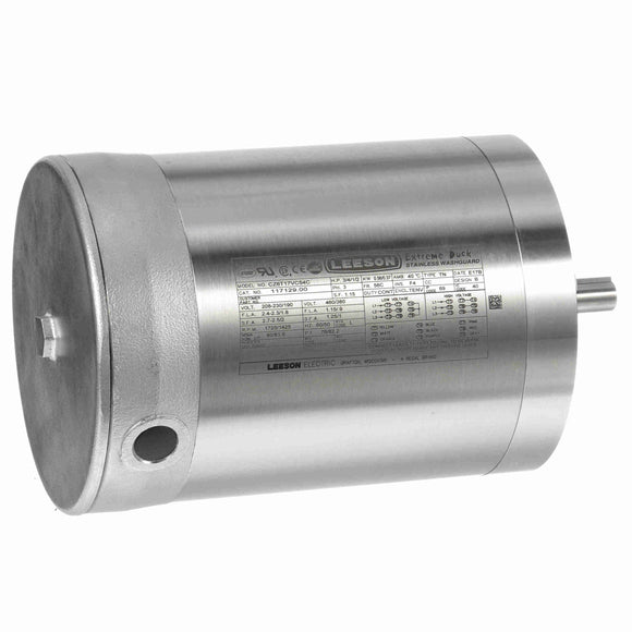 117129.00 Leeson 3/4HP Washdown Electric Motor, 1800RPM