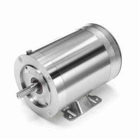 117275.00 Leeson 1/2HP Washguard Stainless Steel Electric Motor, 1140RPM - 0