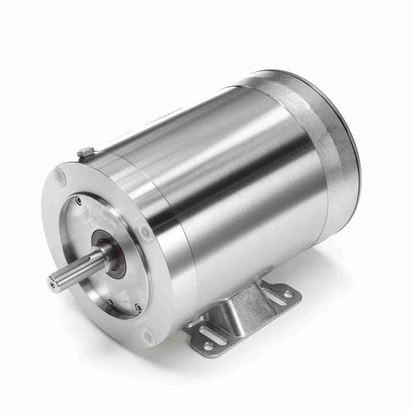 117275.00 Leeson 1/2HP Washguard Stainless Steel Electric Motor, 1140RPM