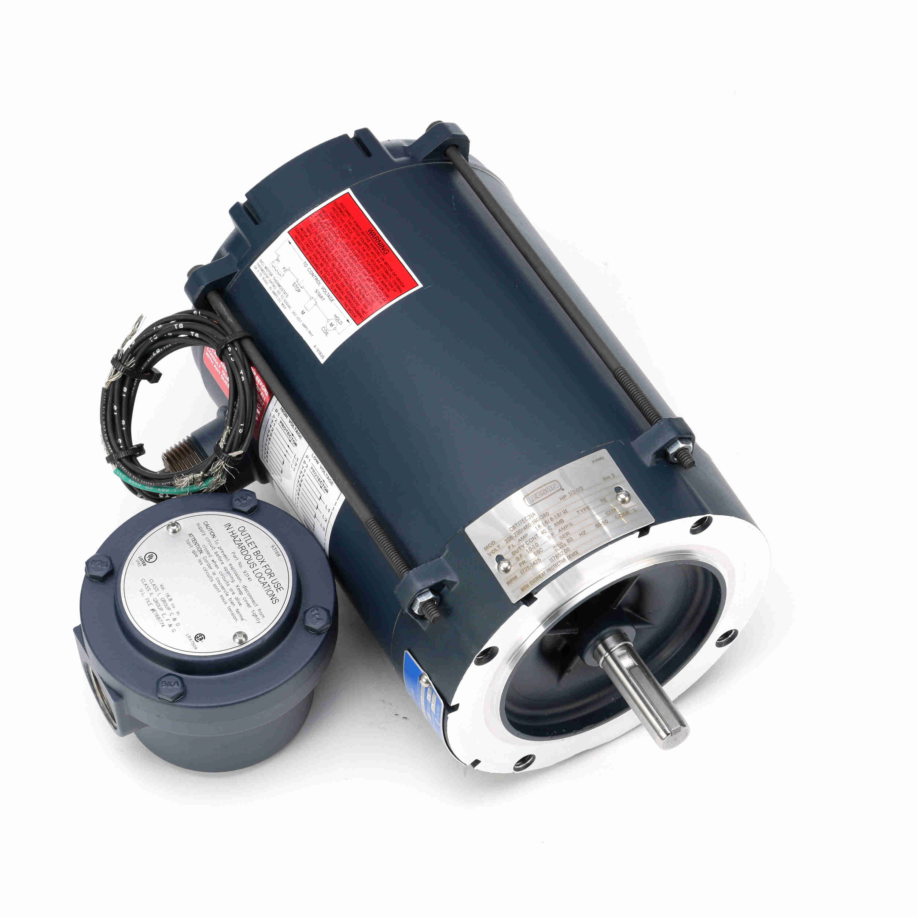 117852.00 Leeson 1/2HP Explosion Proof Electric Motor, 1800RPM - 0