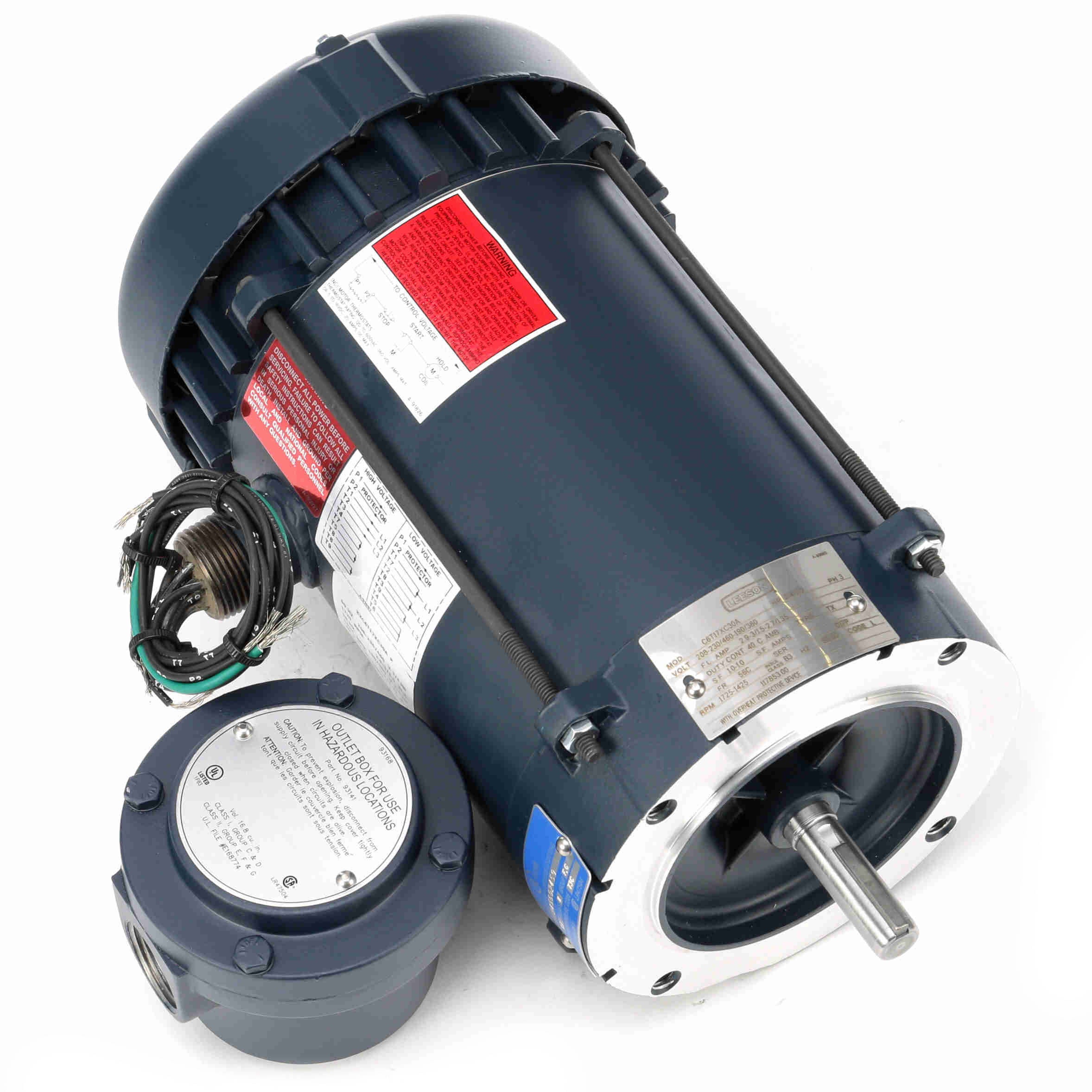 117853.00 Leeson 3/4HP Explosion Proof Electric Motor, 1800RPM - 0