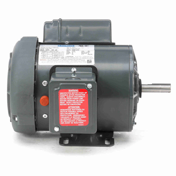 117862.00 Leeson 1/3HP Industry Agriculture High Torque Electric Motor, 1800RPM