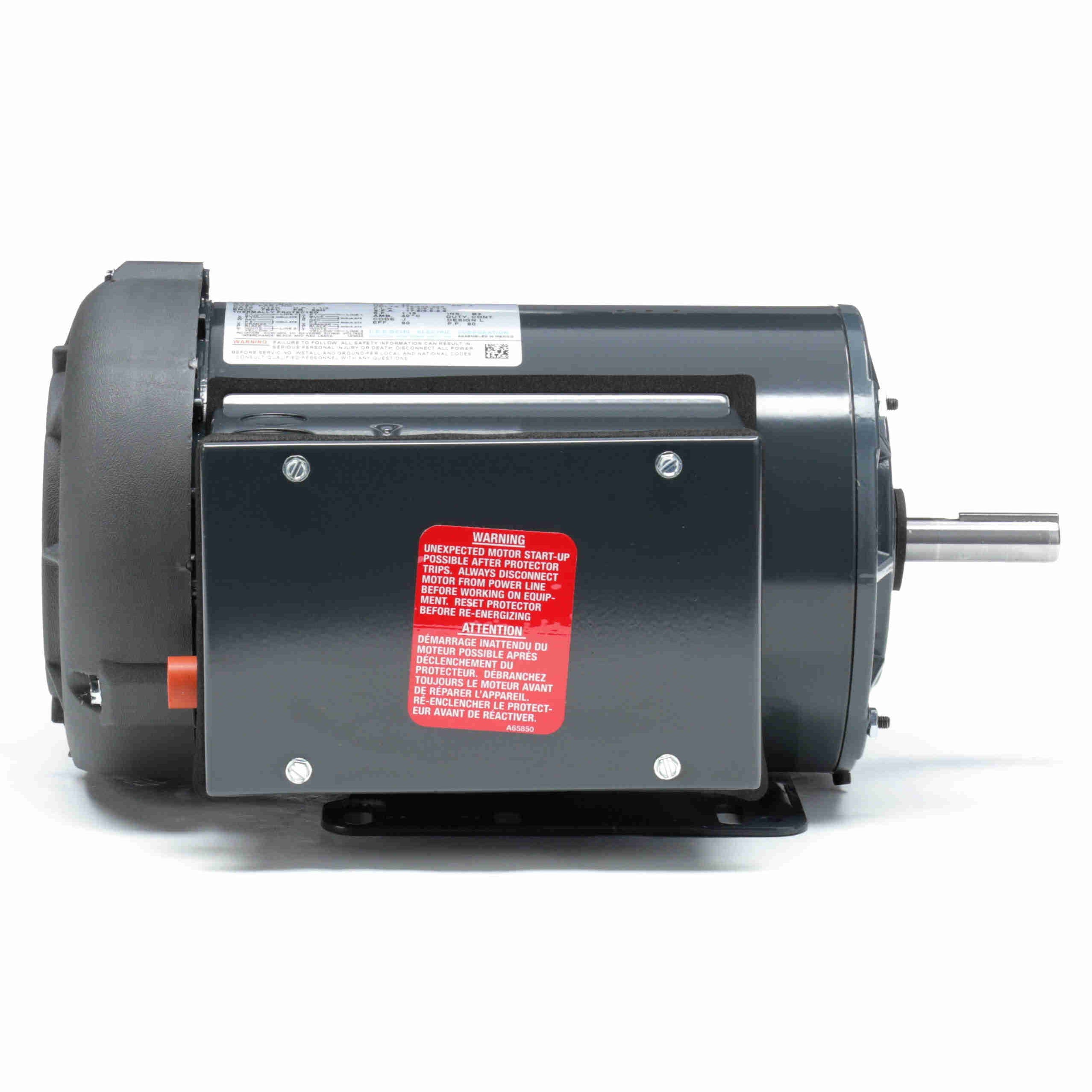 117866.00 Leeson 1.5HP Industry Agriculture High Torque Electric Motor, 1800RPM - 0