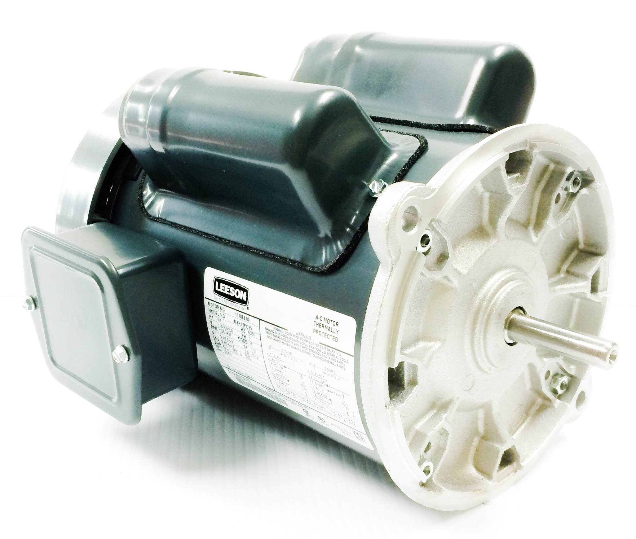 1/3HP Leeson Ag-Duty Feed-Auger Drive Electric Motor