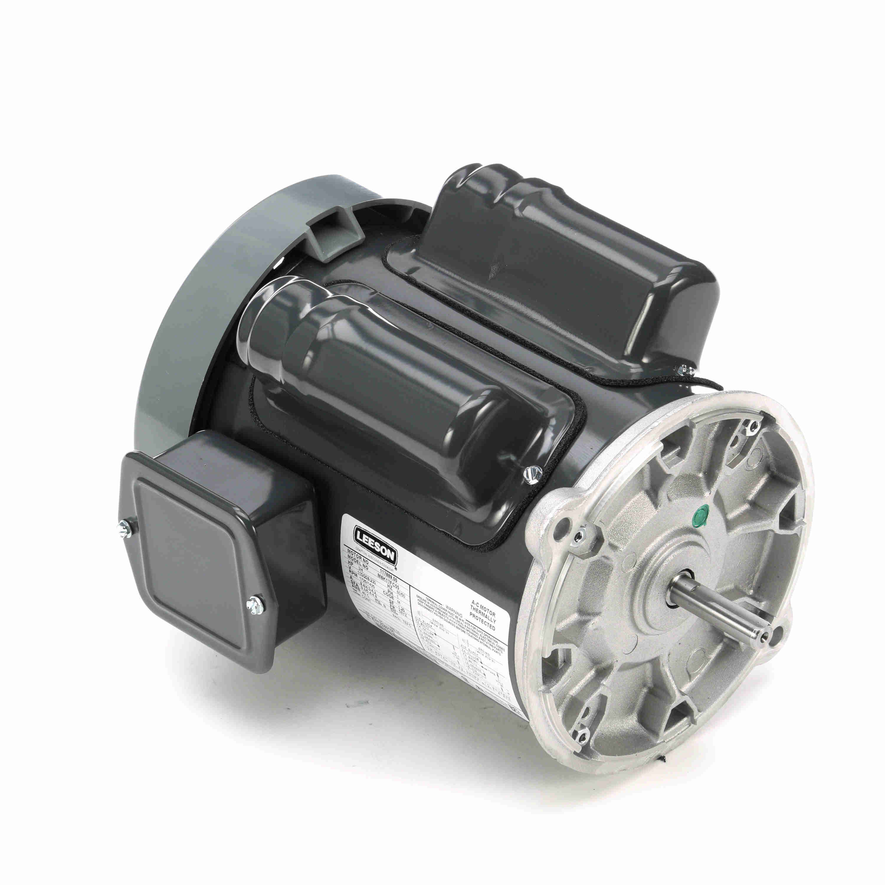 3/4HP Leeson Ag-Duty Feed-Auger Drive Electric Motor