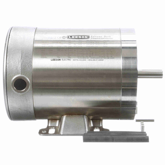 117906.00 Leeson 1/2HP Washdown Electric Motor, 1800RPM