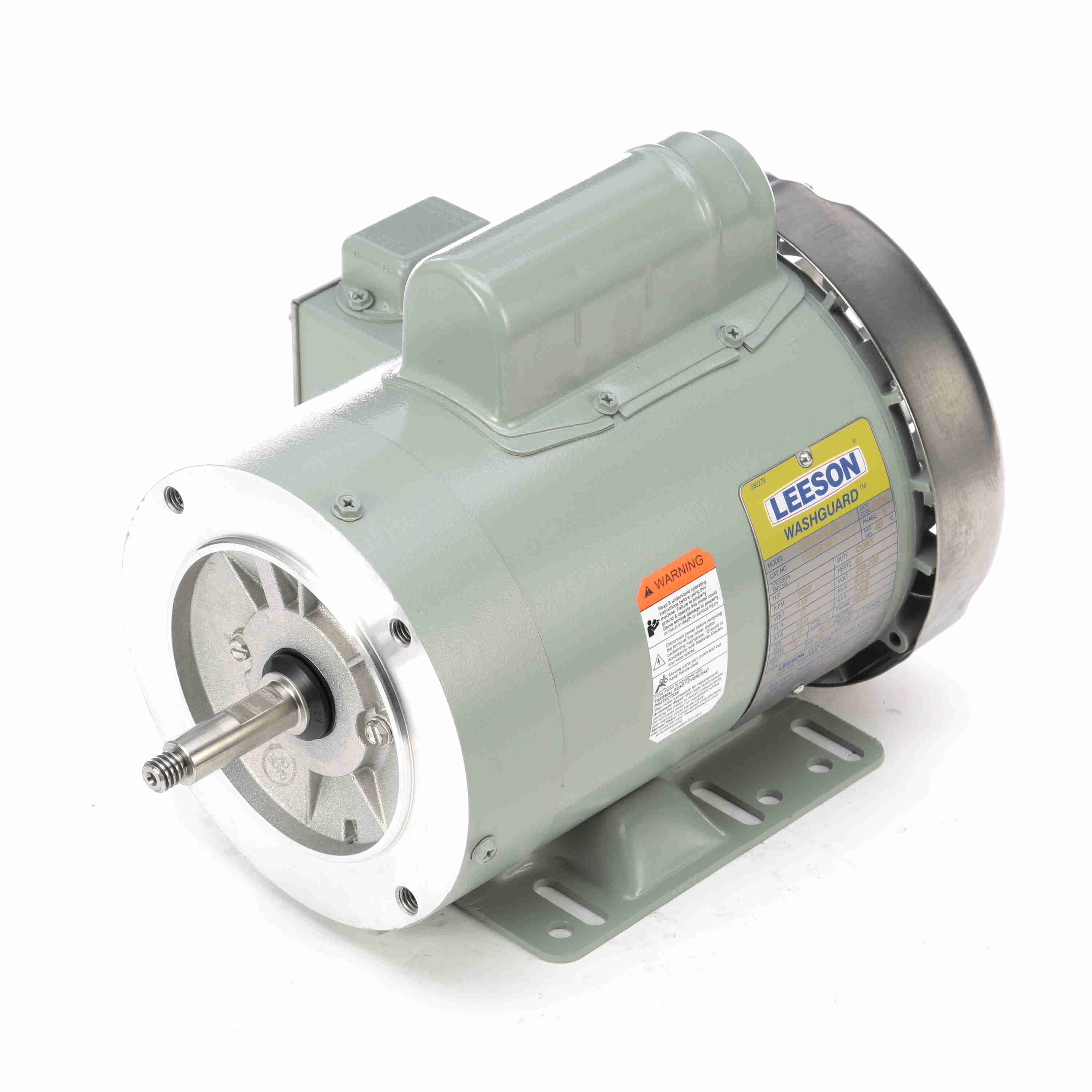 119228.00 Leeson 1HP Agriculture Duty Milk Transfer Pump Electric Motor, 3600RPM - 0