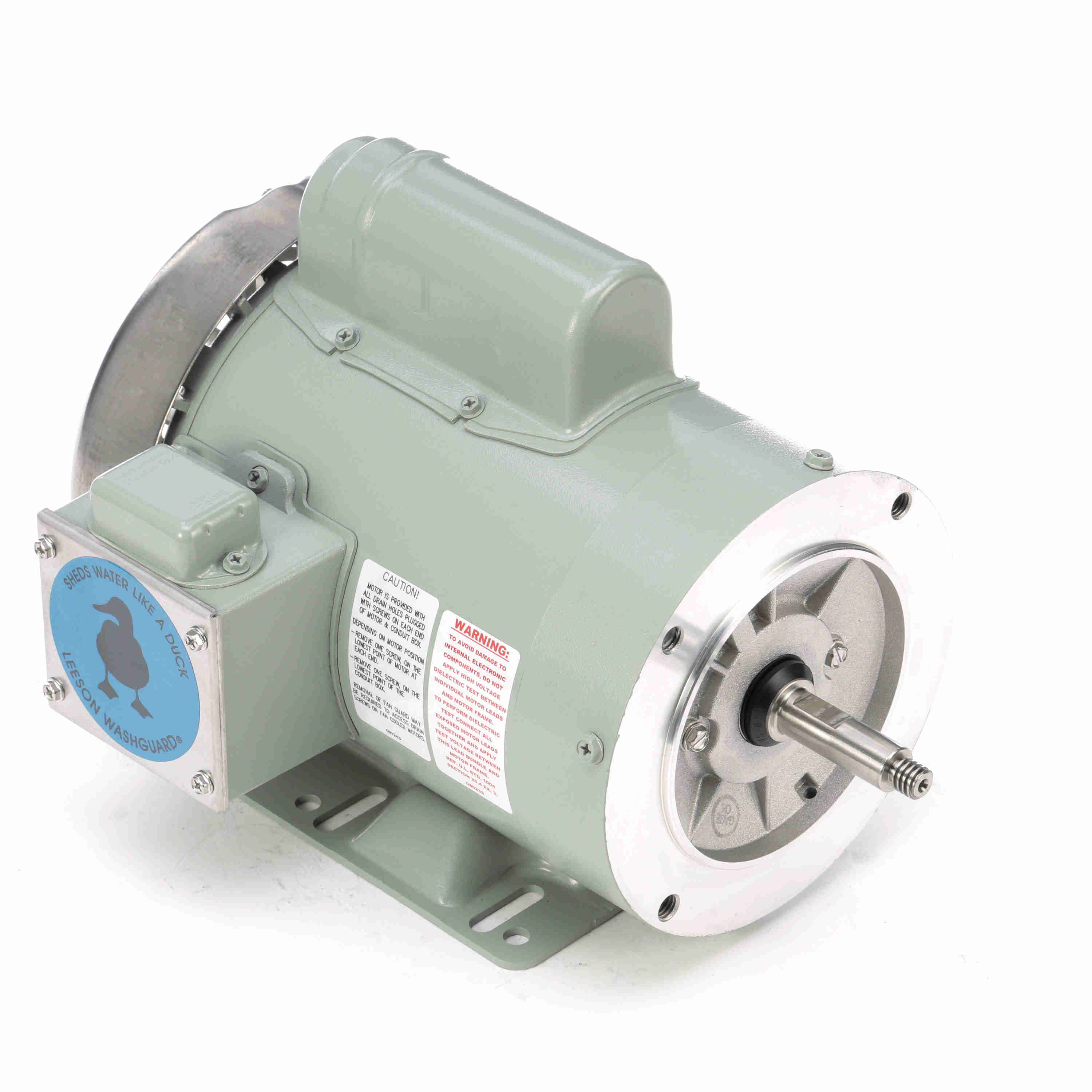 119228.00 Leeson 1HP Agriculture Duty Milk Transfer Pump Electric Motor, 3600RPM