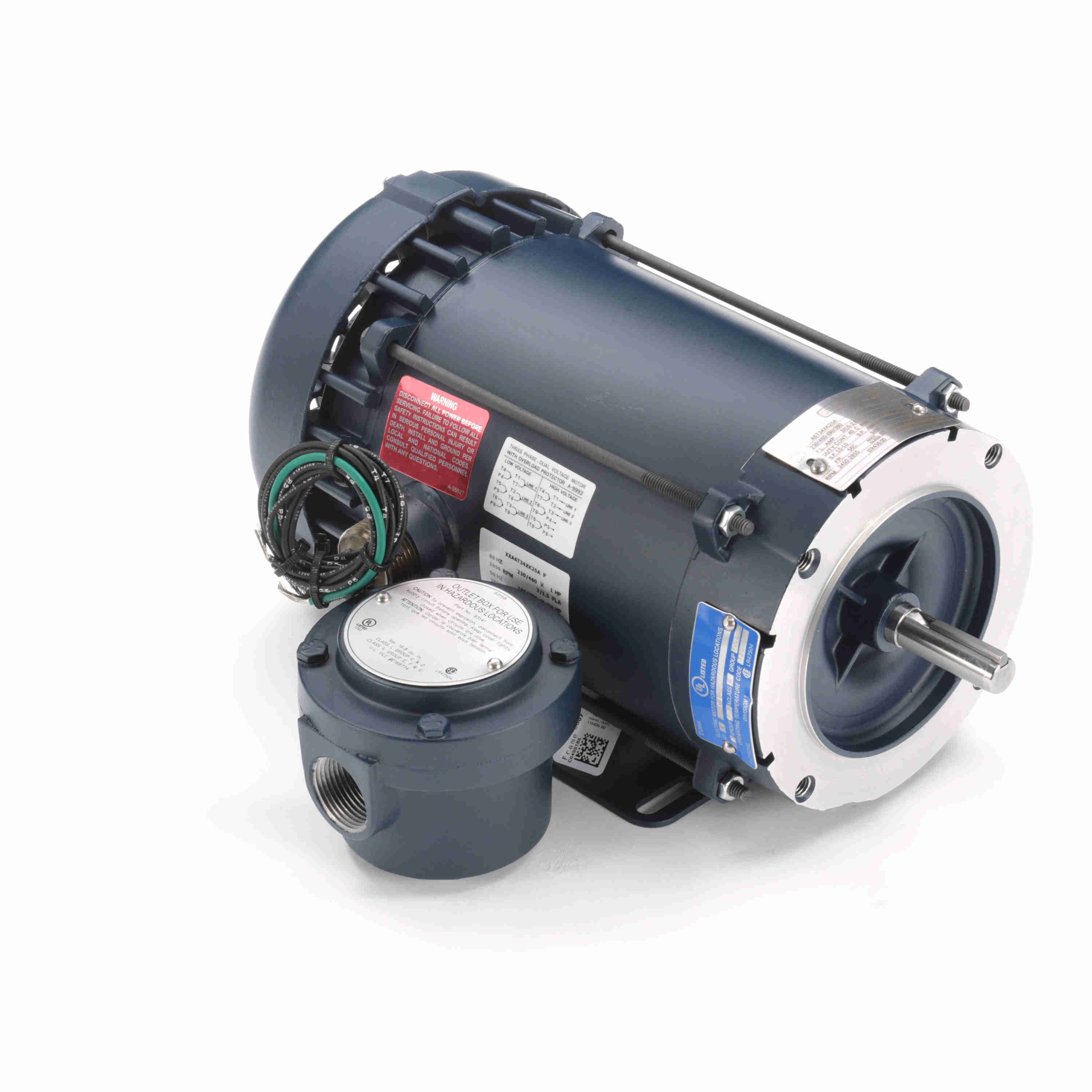 119436.00 Leeson 1HP Explosion Proof Electric Motor, 3600RPM