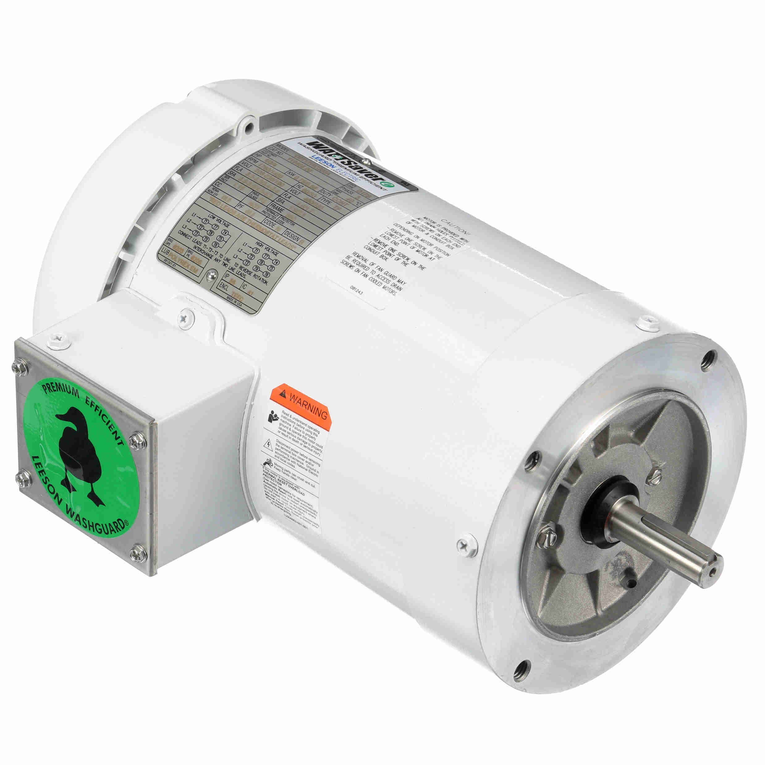 119468.00 Leeson 1HP Washguard Electric Motor, 1800 RPM