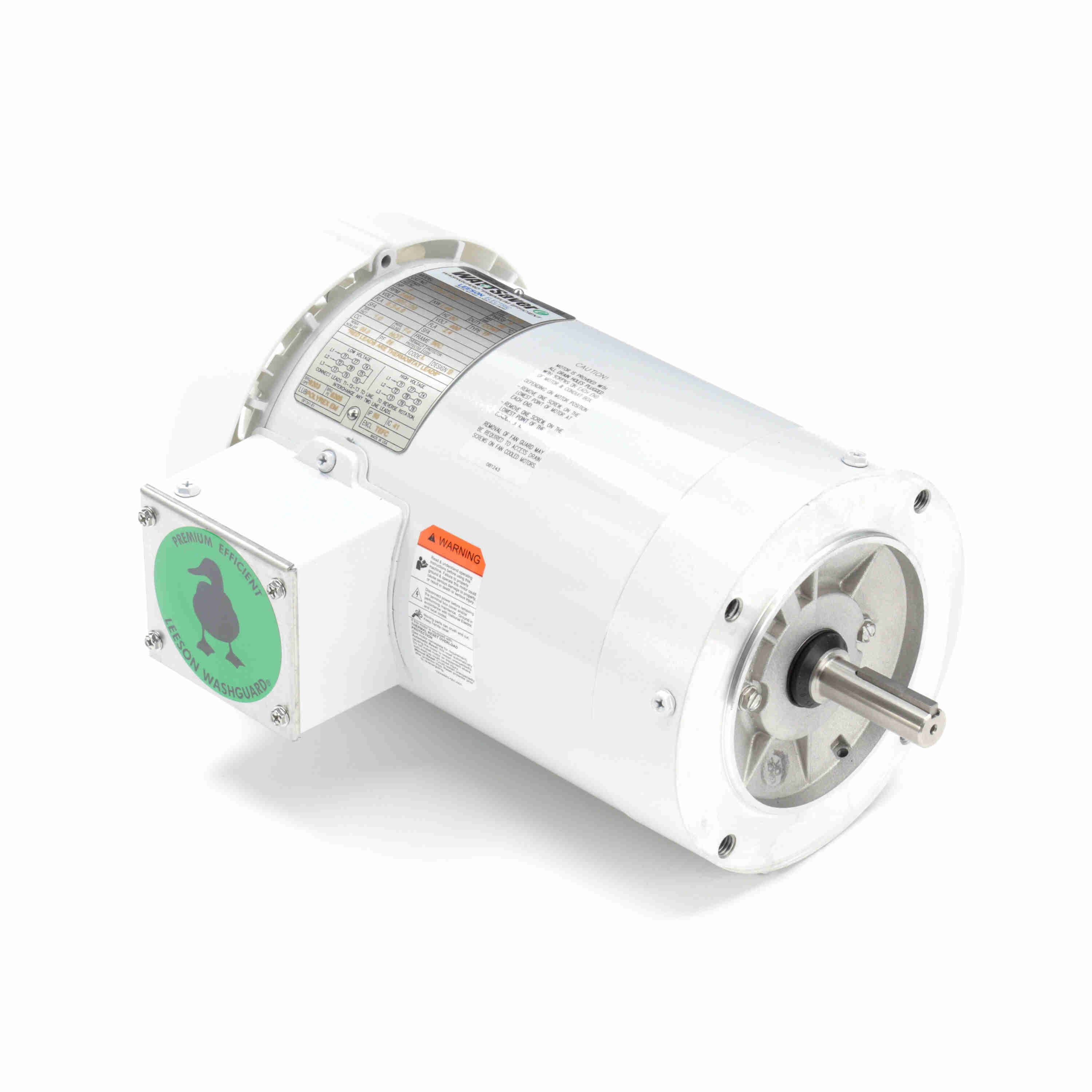 Leeson Washguard Electric Motor, 2 HP, 3600 RPM - 0