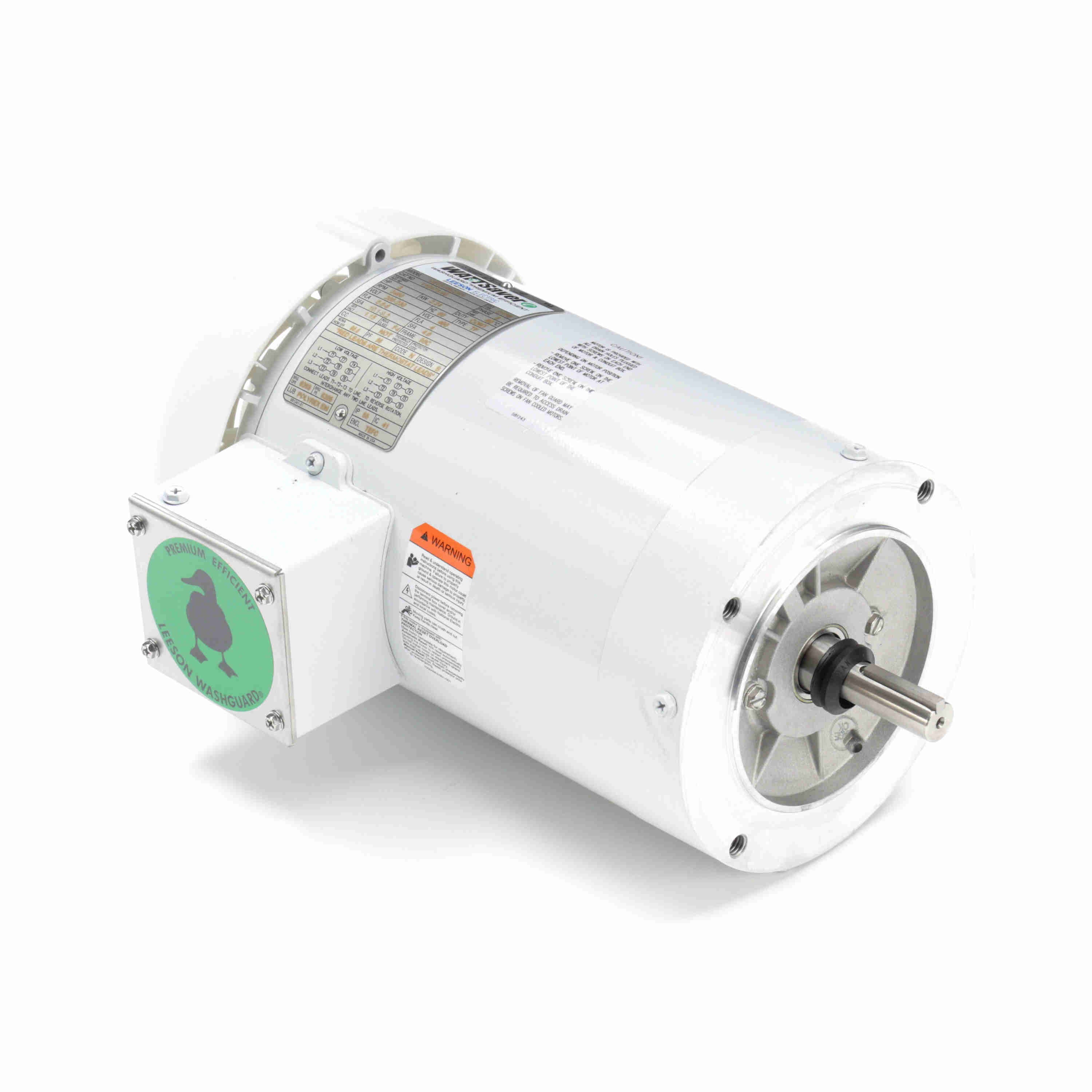 Leeson Washguard Electric Motor, 3 HP, 3600 RPM