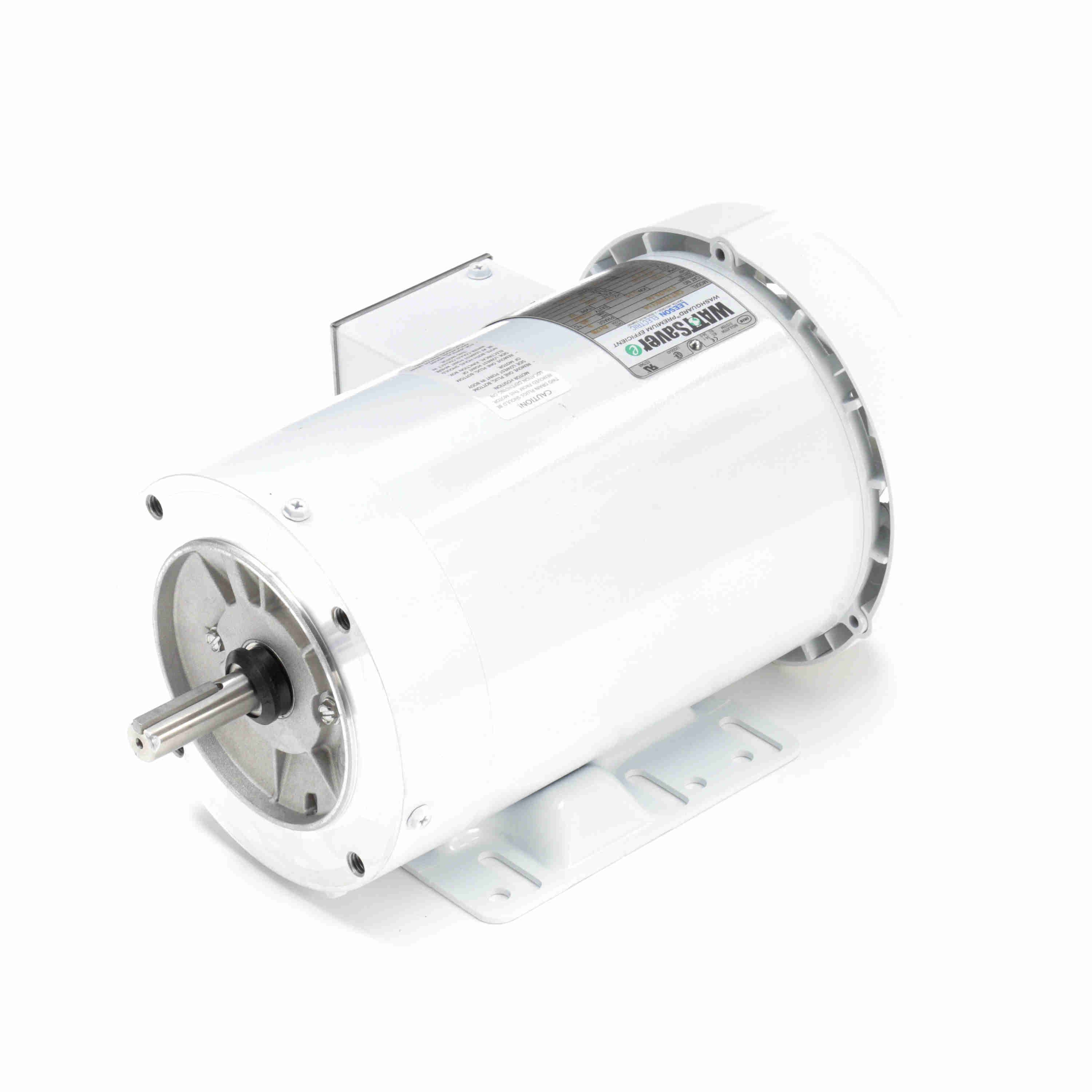 Leeson Washguard Electric Motor, 1 HP, 1200 RPM - 0