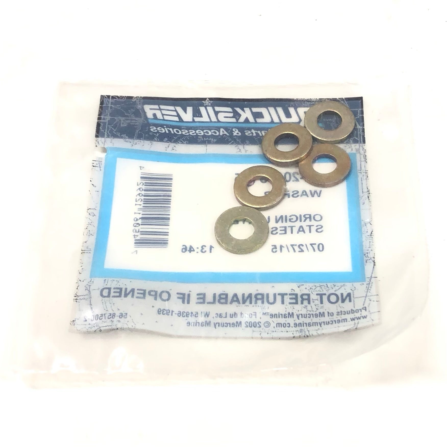 12-20533 Quicksilver Washer 5 Pack
