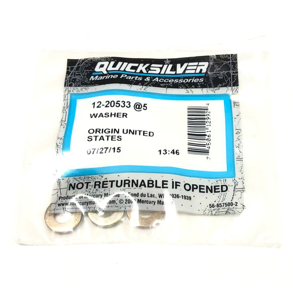 12-20533 Quicksilver Washer 5 Pack