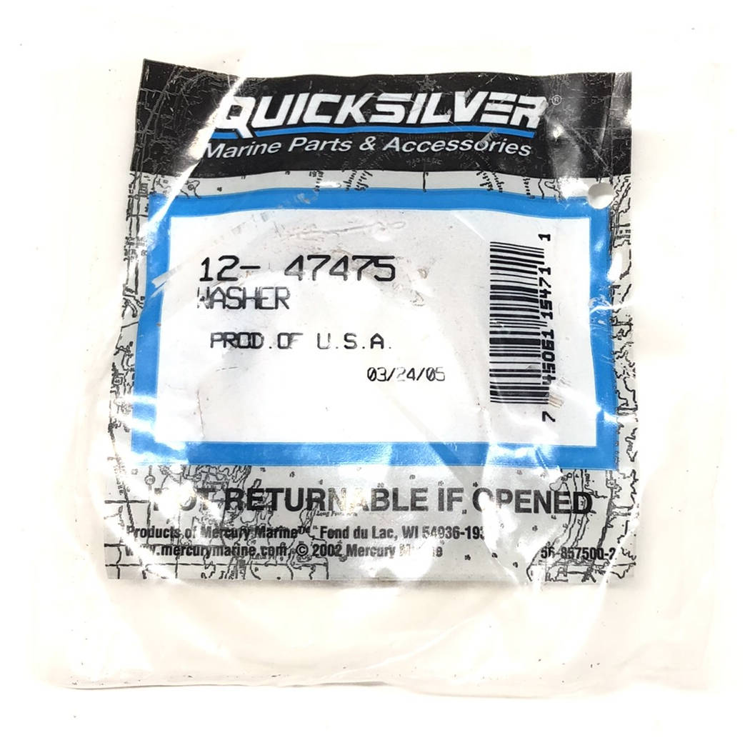 12-  47475 Quicksilver Washer - 0