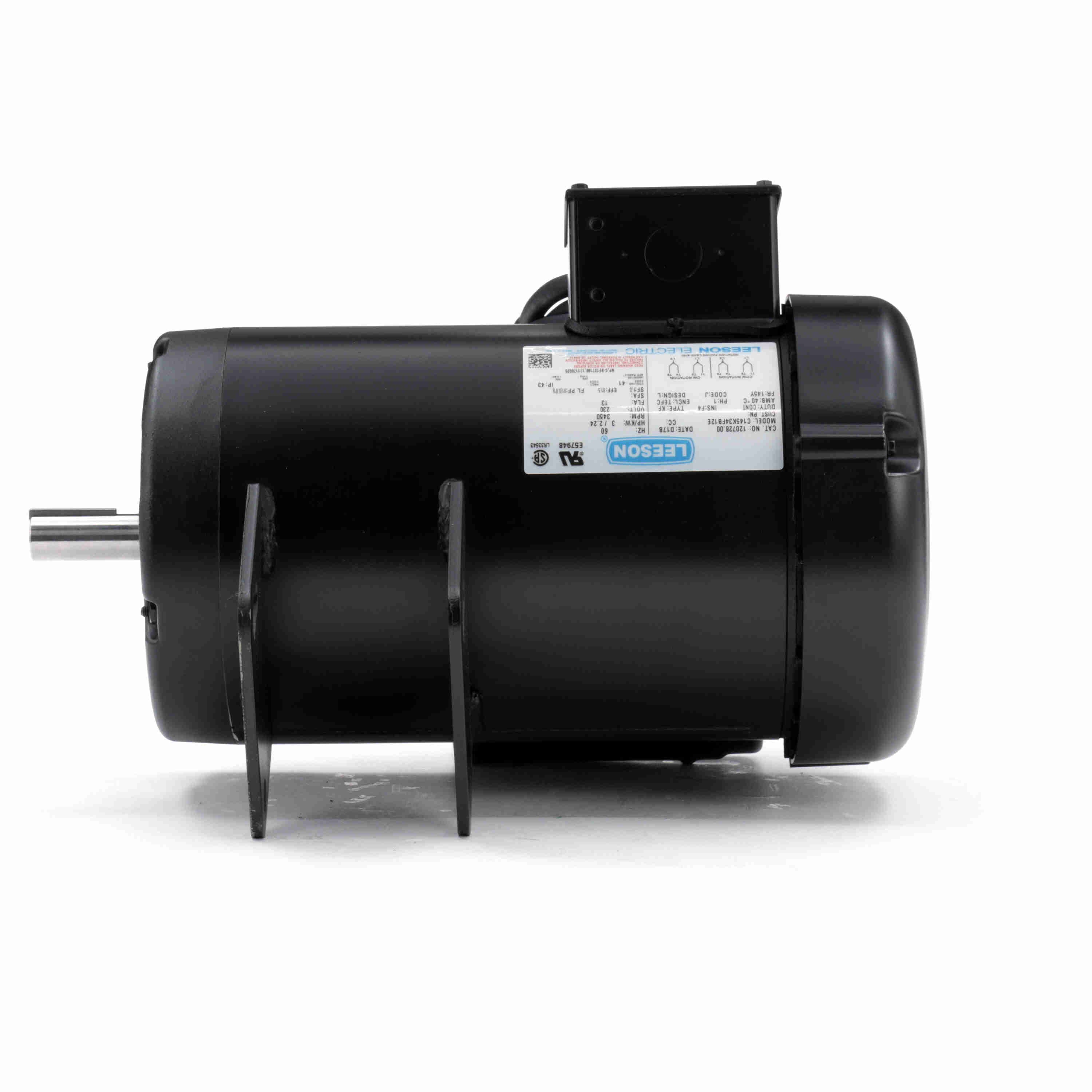 120728.00 Leeson 3HP Electric SawMotor, 3450RPM - 0
