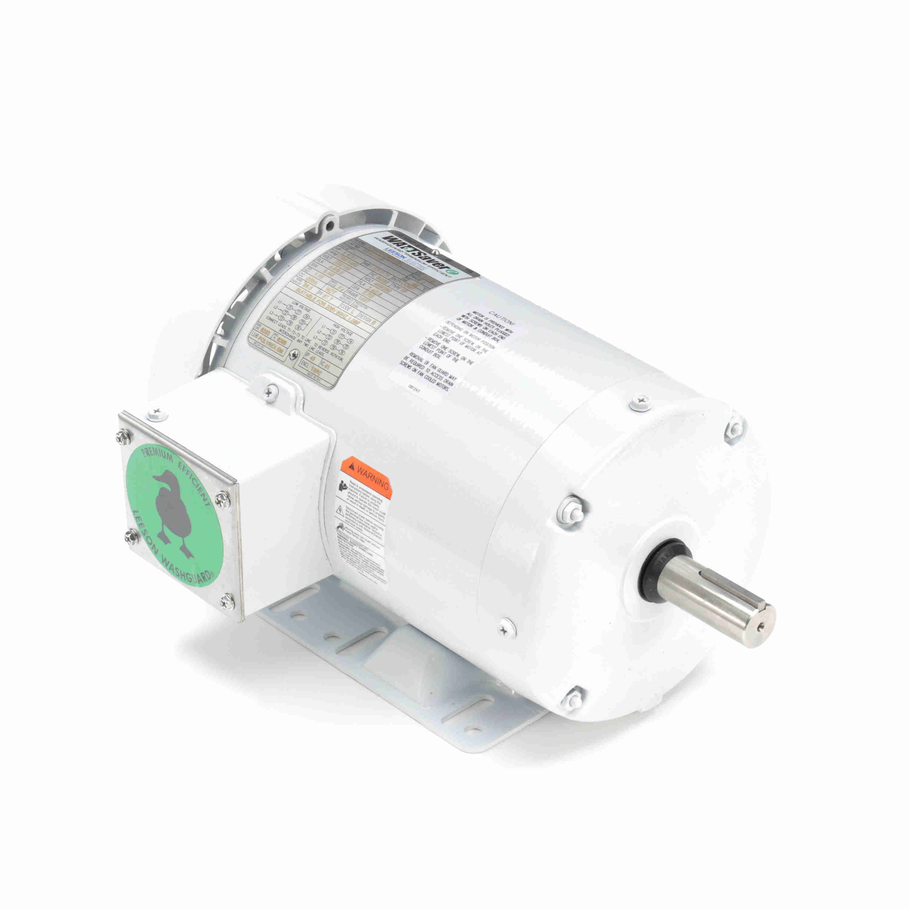 Leeson Washguard Electric Motor, 1.5 HP, 1800 RPM - 0