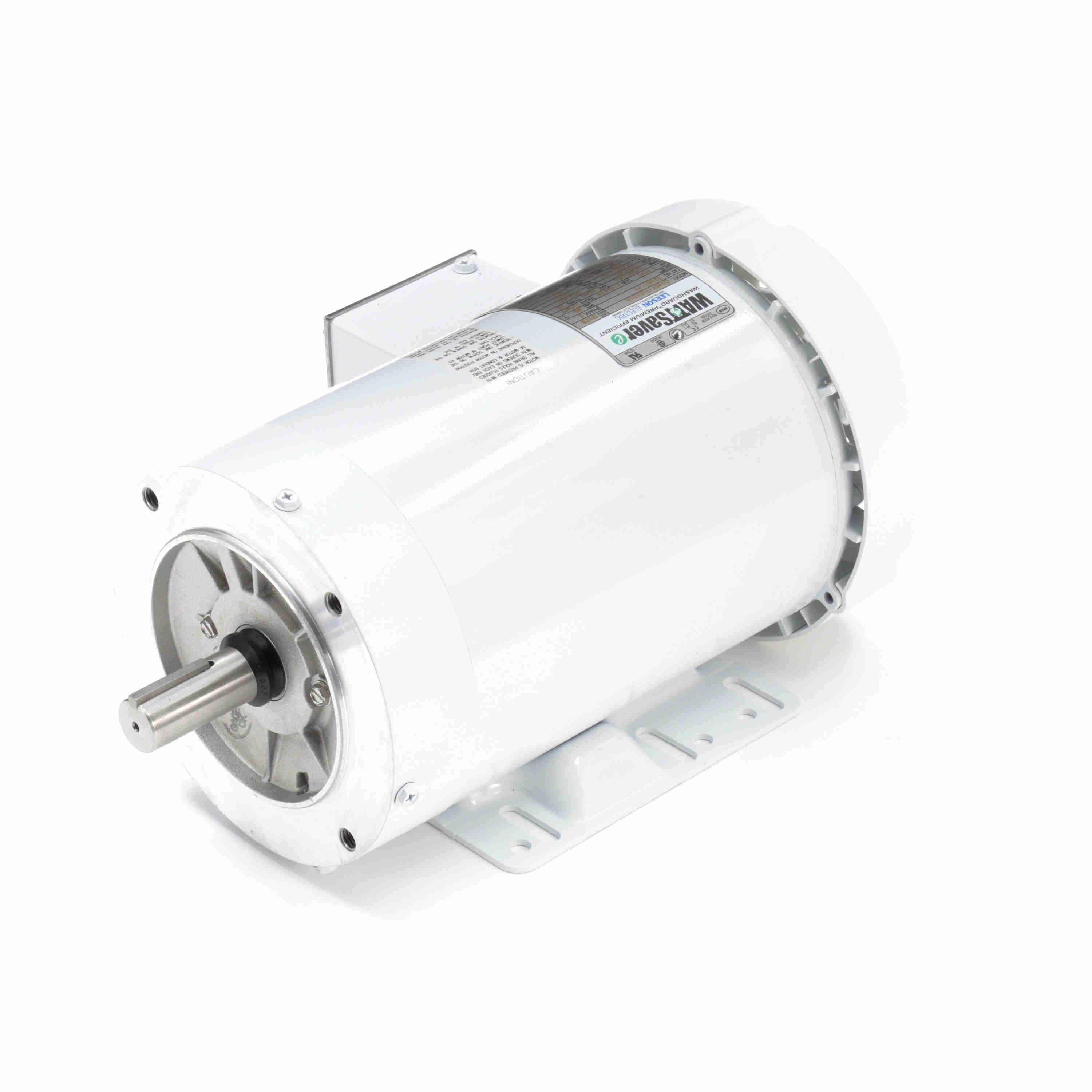 Leeson Washguard Electric Motor, 1.5 HP, 1800 RPM - 0