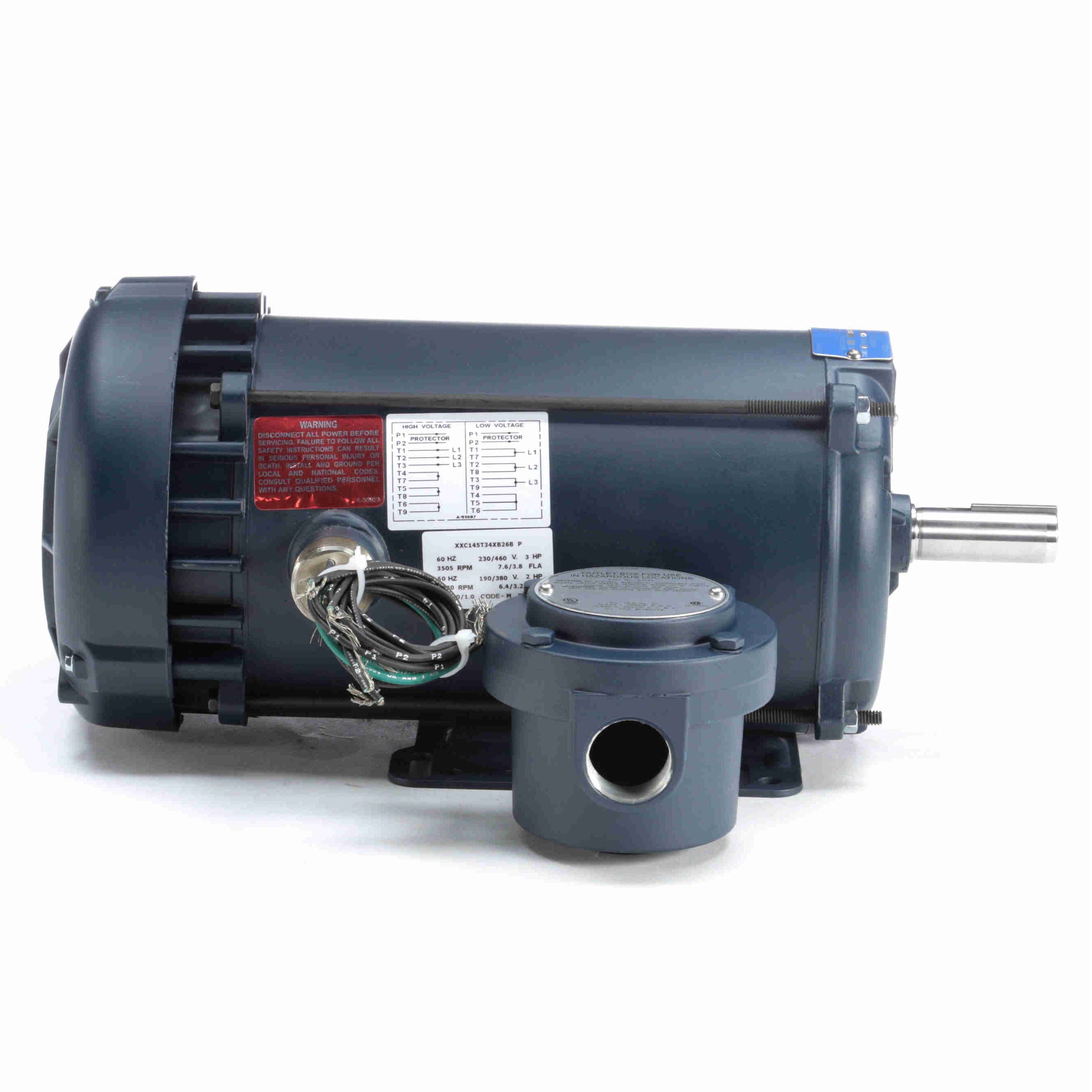 121918.00 Leeson 3HP Explosion Proof Electric Motor, 3600RPM - 0