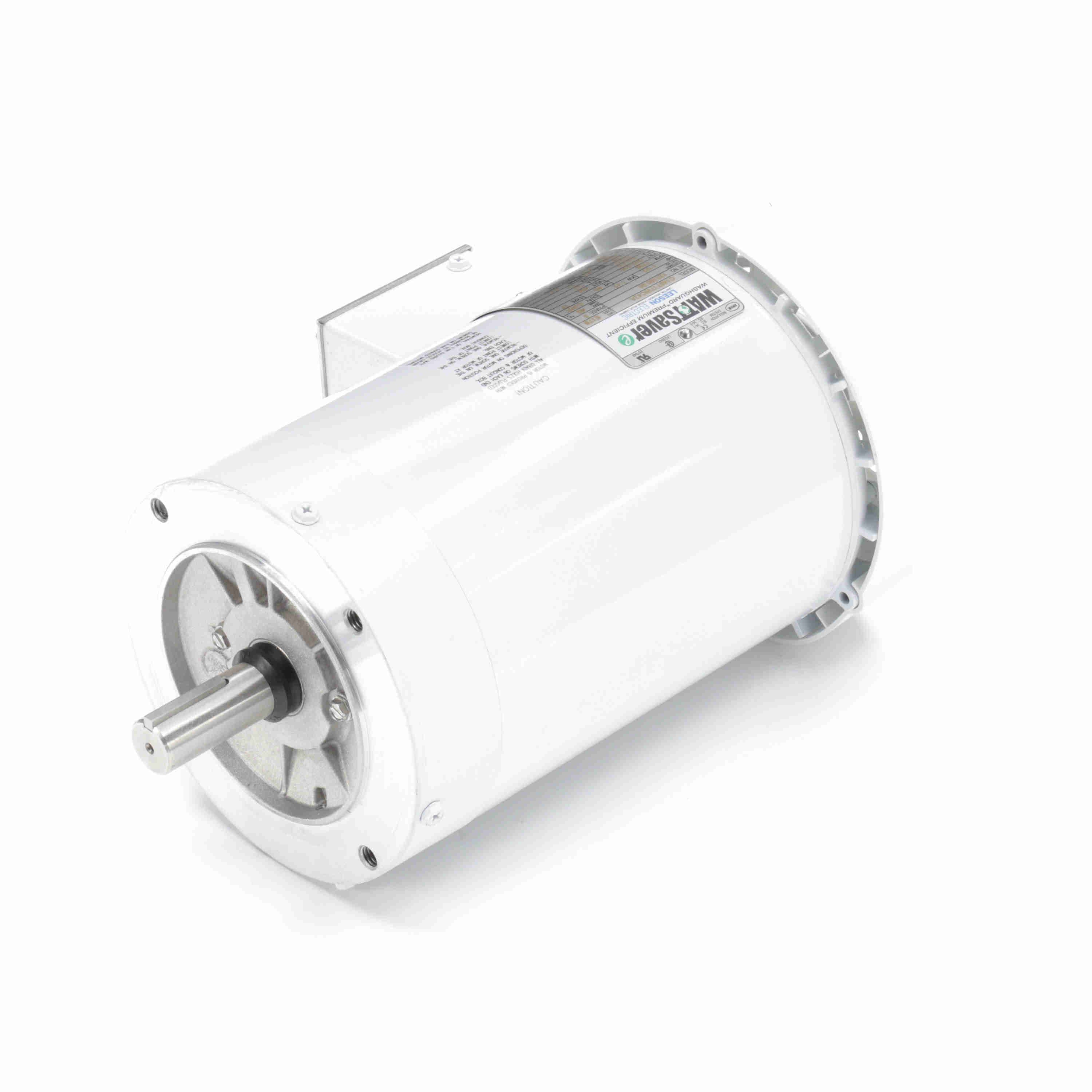 Leeson Washguard Electric Motor, 1.5 HP, 1800 RPM
