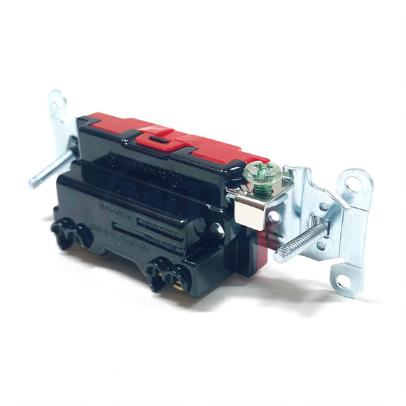 1221W Hubbell Pro Single-Pole Toggle Switch, 20A, 120/277VAC, White