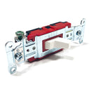 1221W Hubbell Pro Single-Pole Toggle Switch, 20A, 120/277VAC, White-3