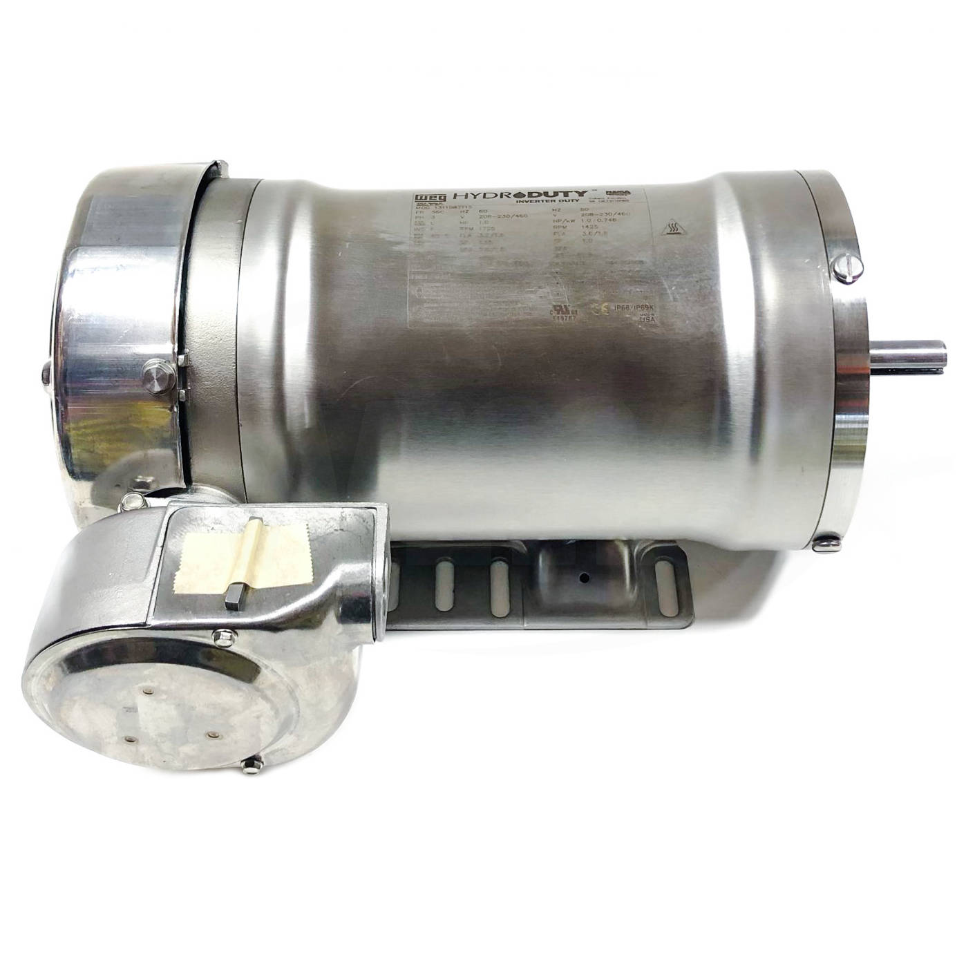 1311087115 WEG 1HP Hydroduty Washdown Electric Motor, 1725RPM