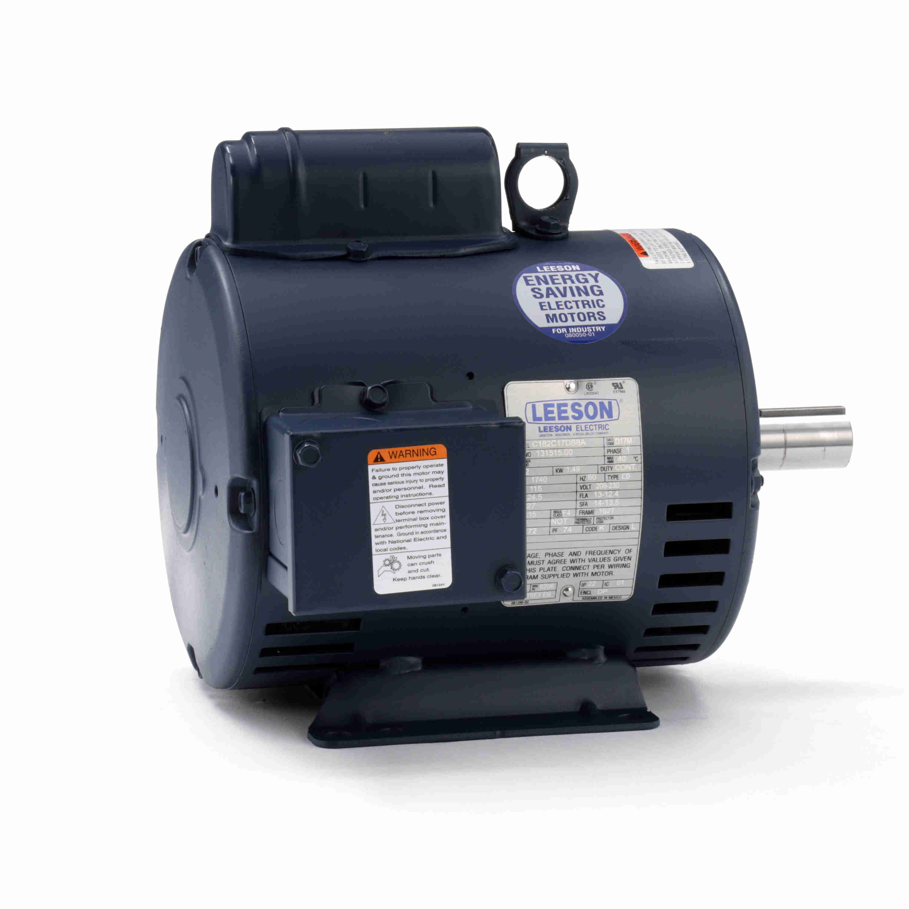 131515.00 Leeson 2HP Compressor Duty Electric Motor, 1740RPM